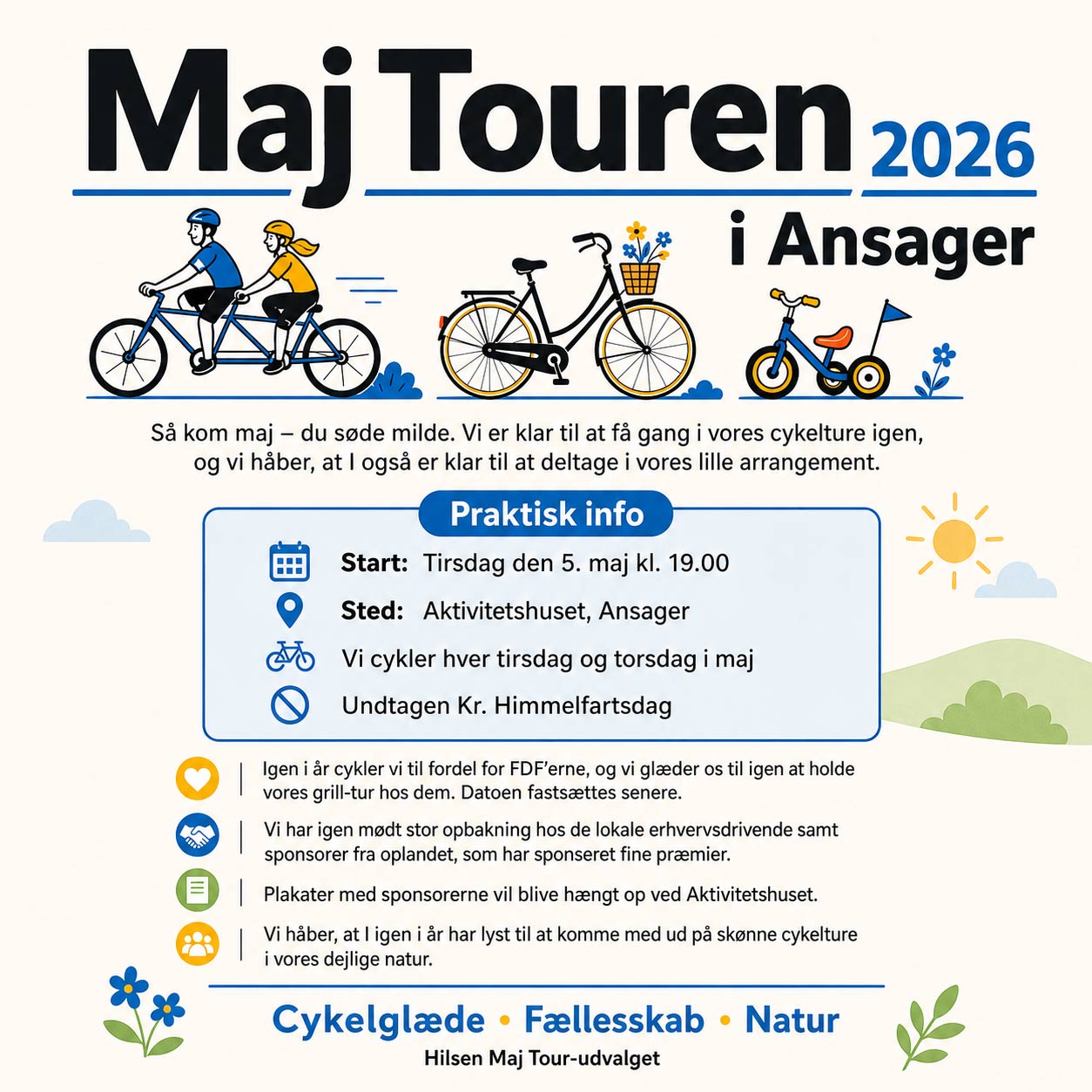 Maj Tour cykler igen