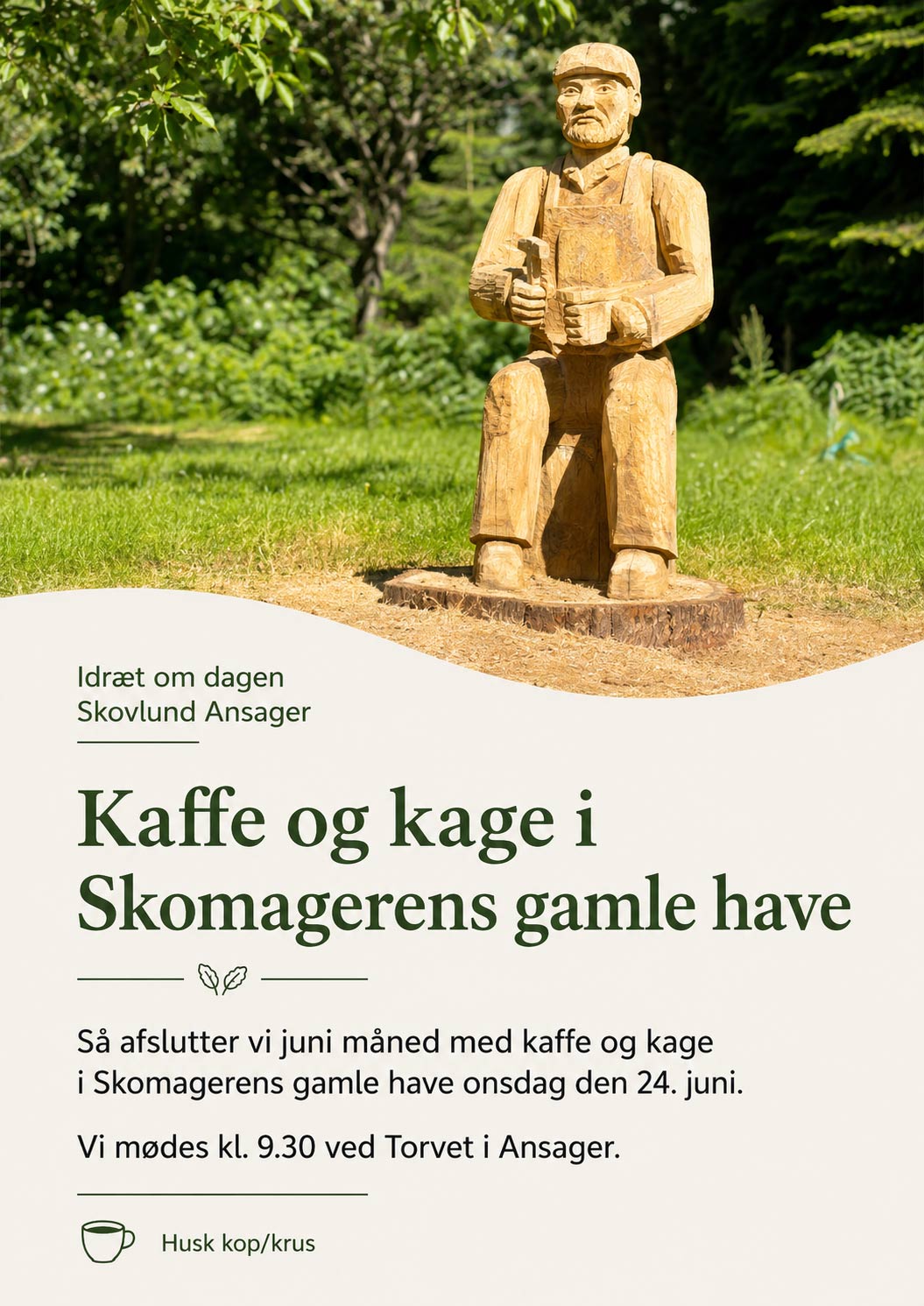 Gåtur slutter med kaffe og kage