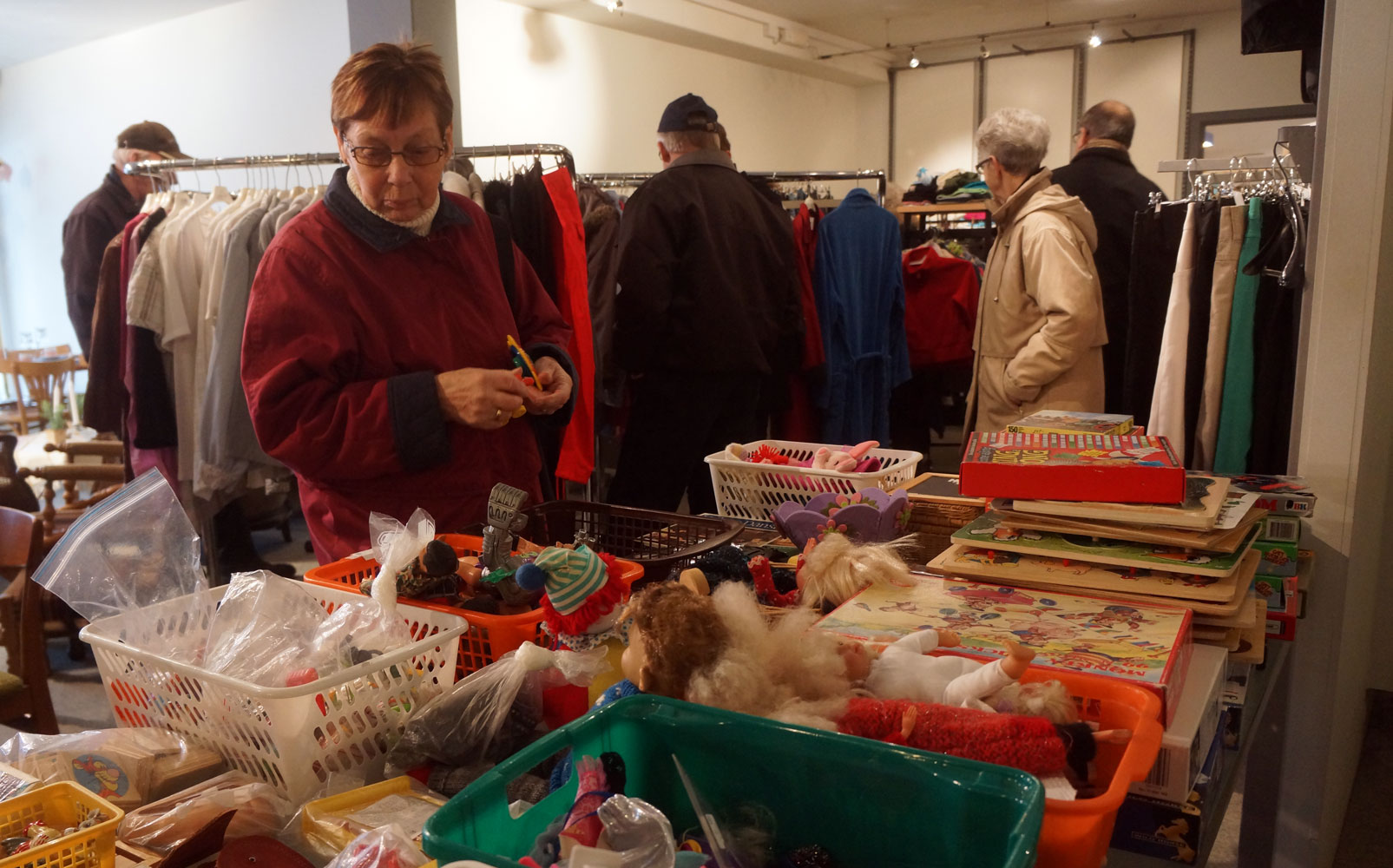Ansager Genbrug åbning af den nye butik.
