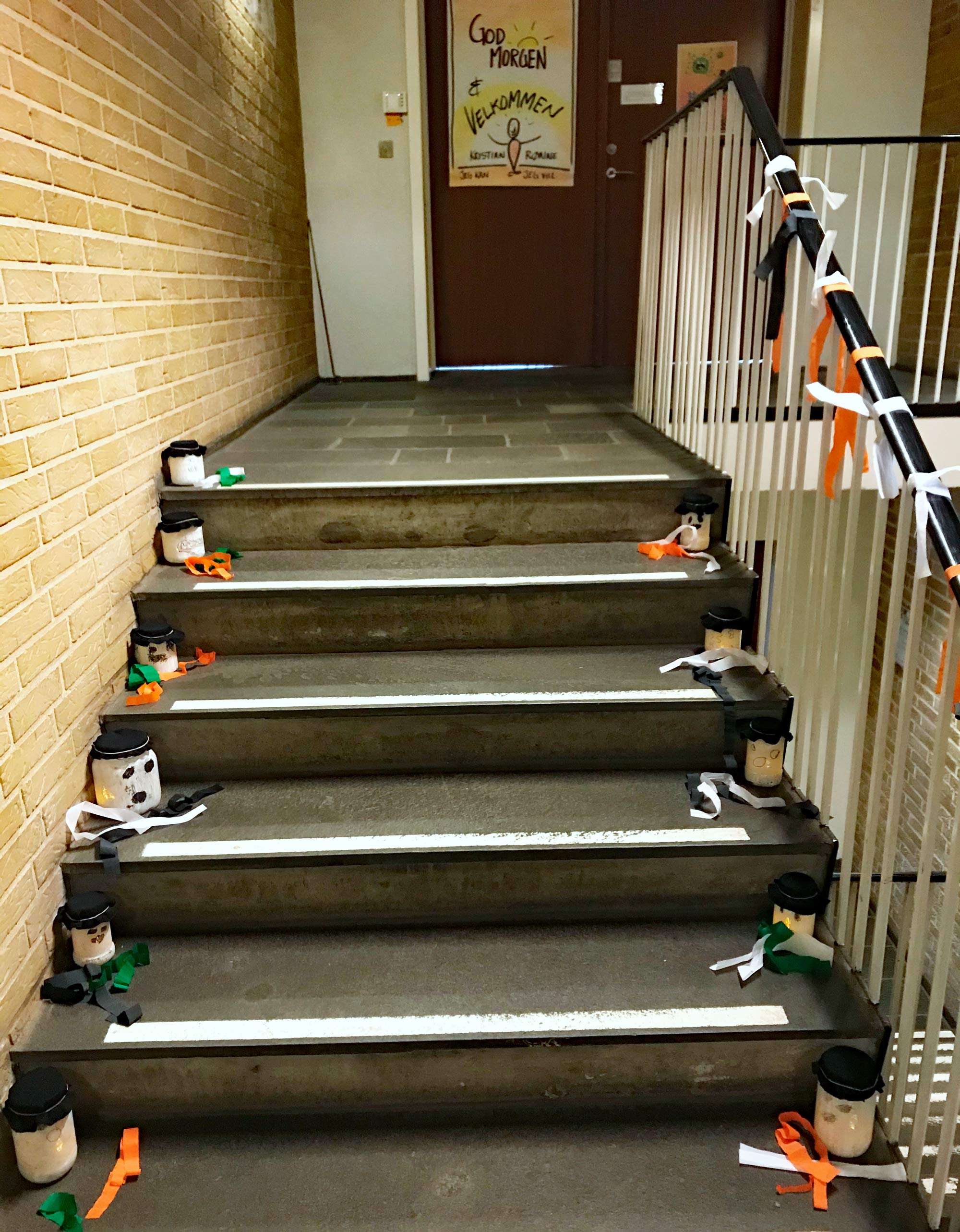 Optakt til halloween på Ansager skole