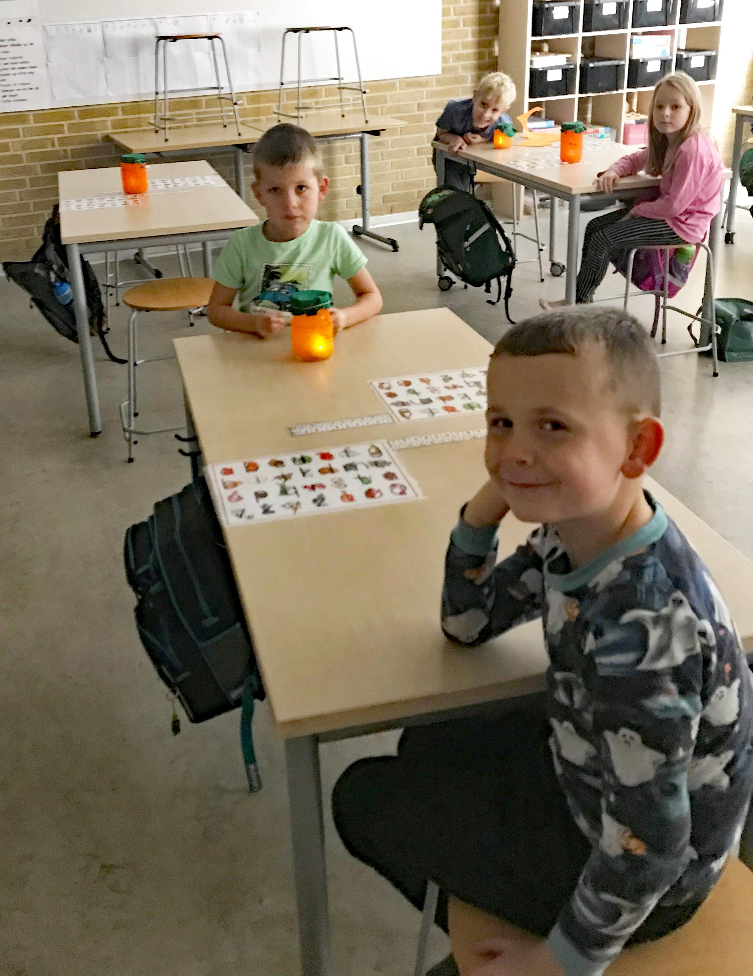 Optakt til halloween på Ansager skole