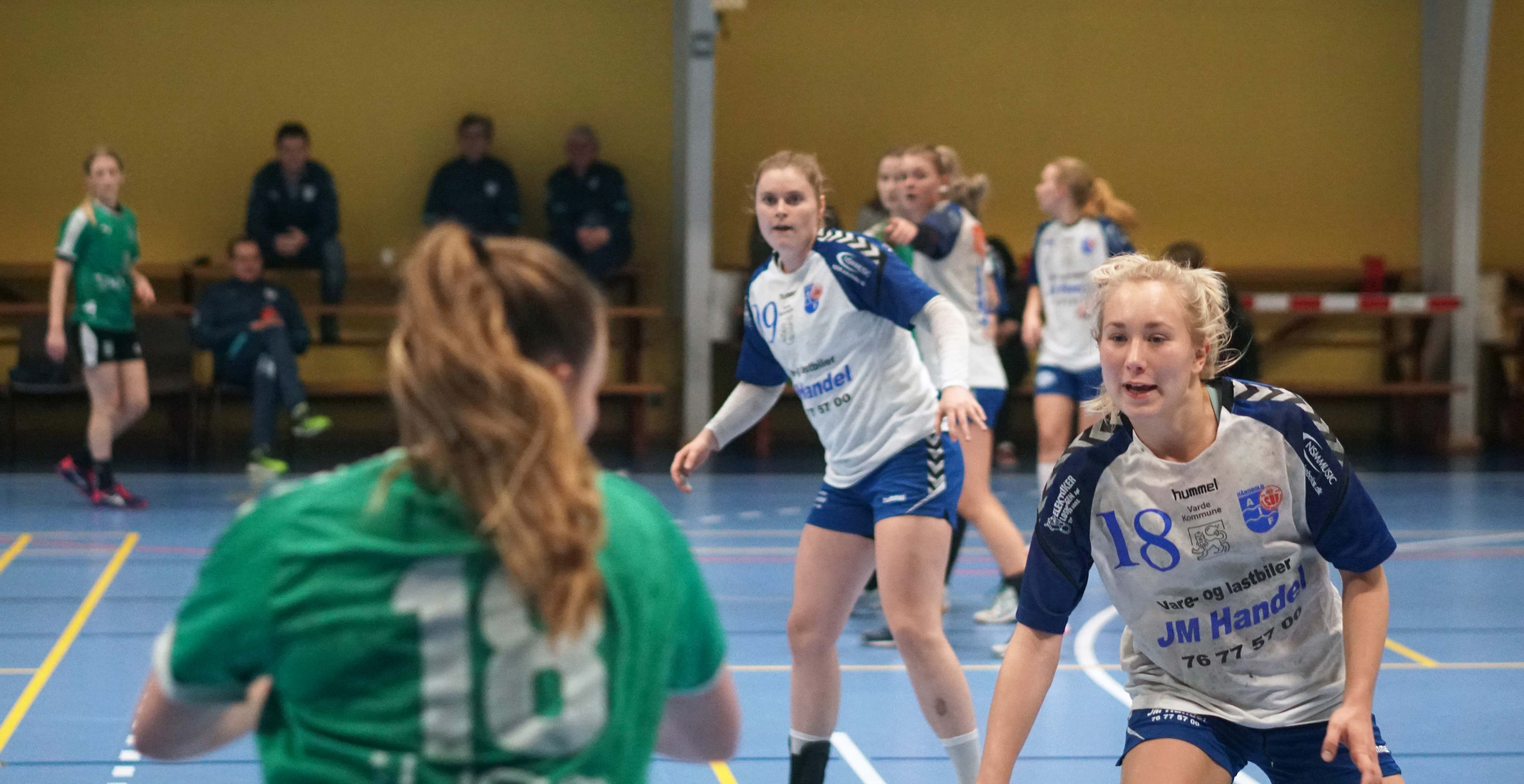 Fra kampen SIF/Ansager-Skanderborg i Skovlund-Ansager Hallen den 8. december 2019