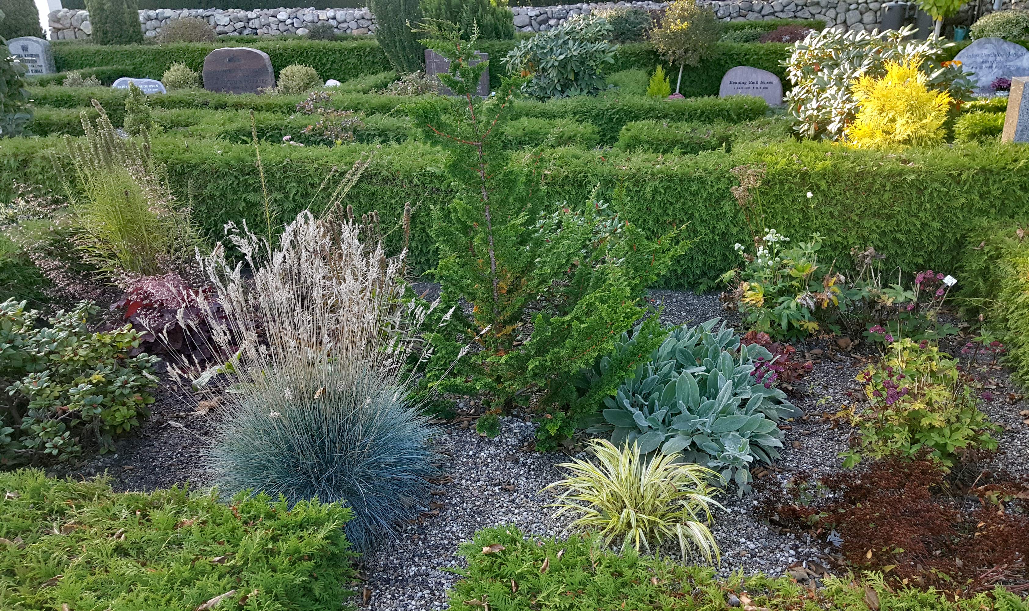 En ændret begravelseskultur med færre kister og flere urner betyder mindre pladsbehov. På Nr. Omme kirkegård er der etableret en sansehave for de levende på de ubenyttede grave. Alternativet til sansehaven ville være tomme gravsteder med græs, grus eller jord. Med sansehaven er kirkegården meget mere spændende at besøge.