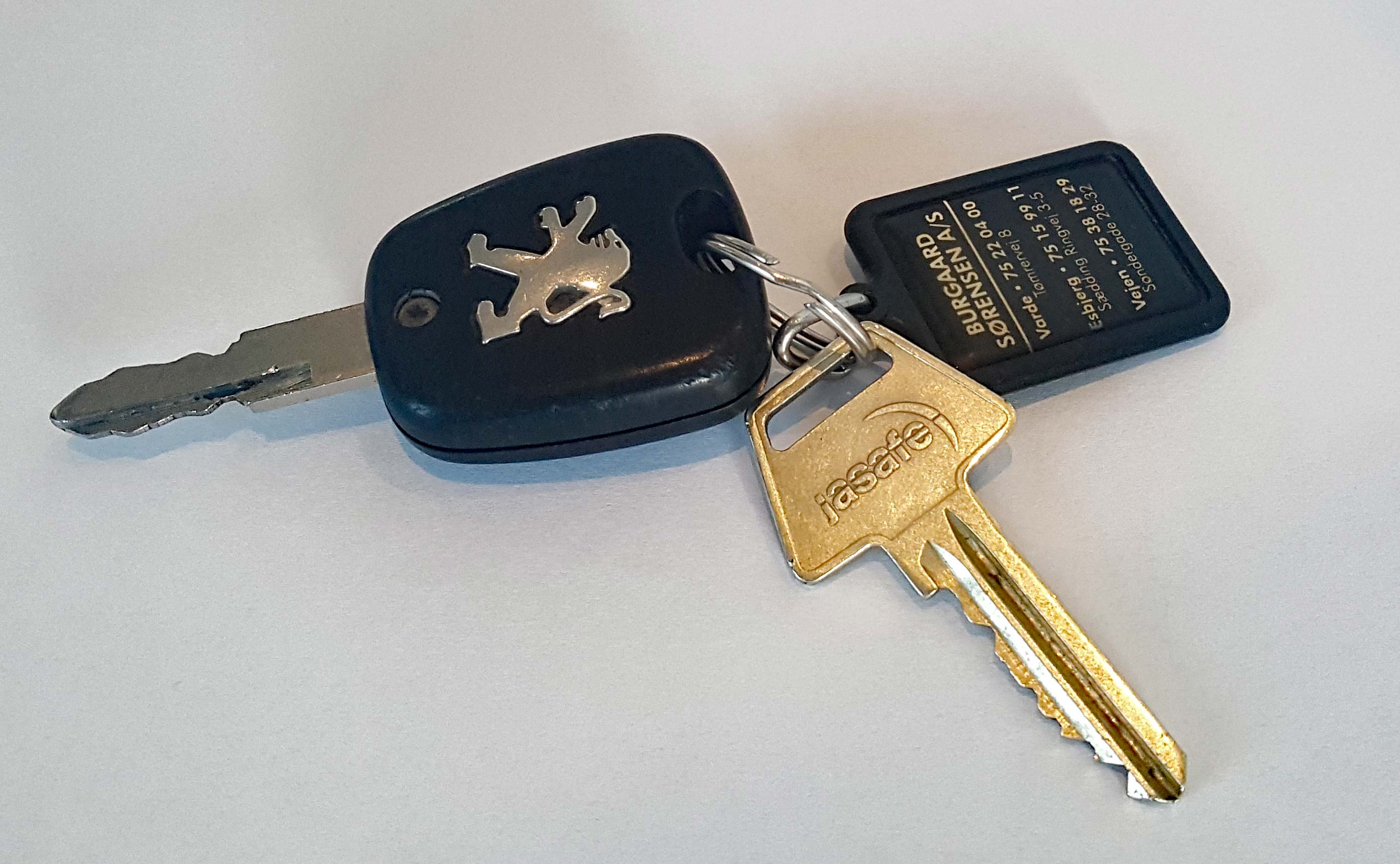 Nøgler fundet i jakkelomme