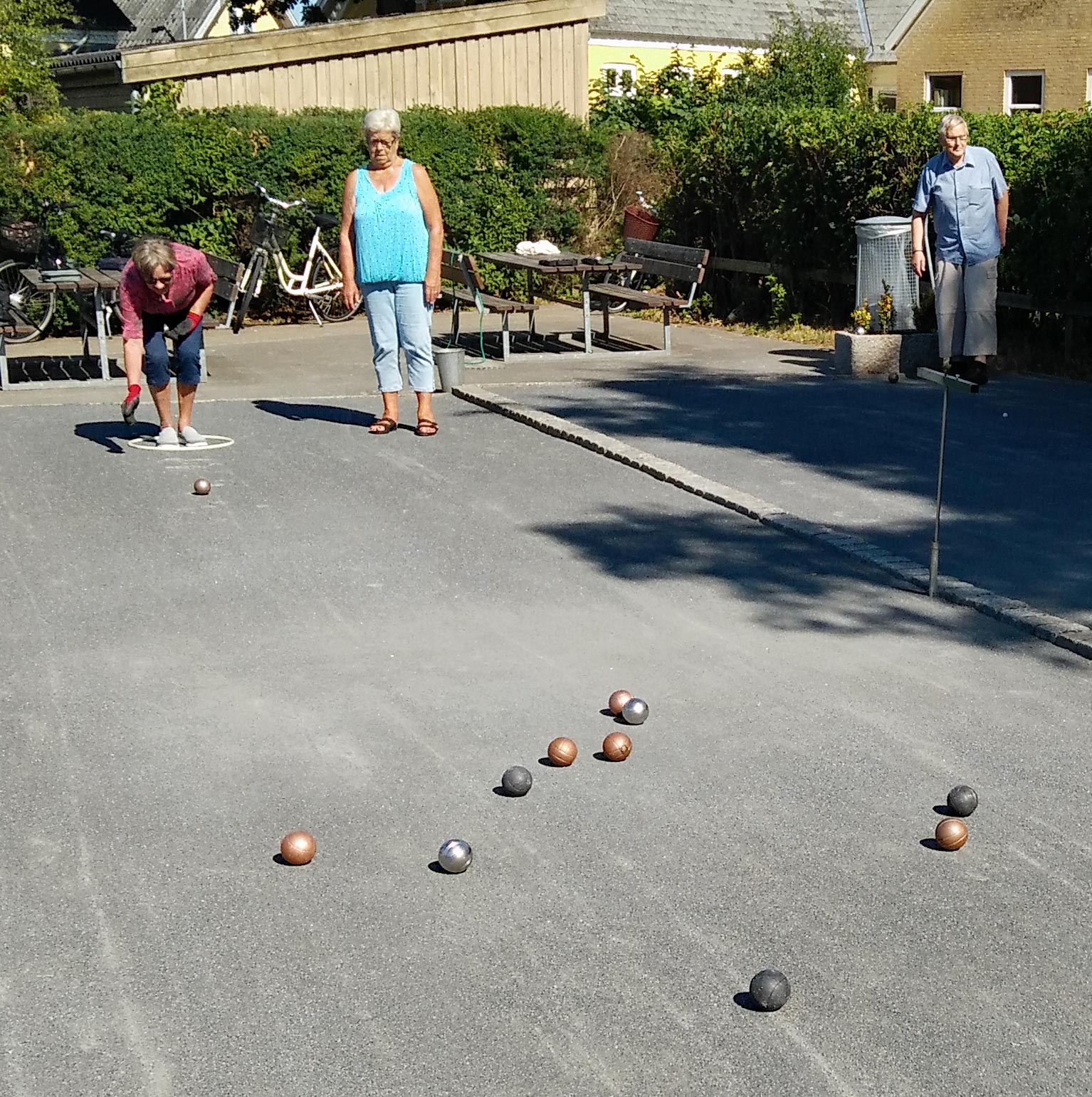 Nu to fungerende petanquebaner