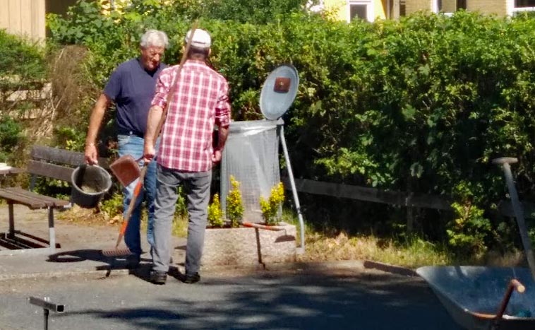 Petanquebanen gøres klar til sommersæsonen