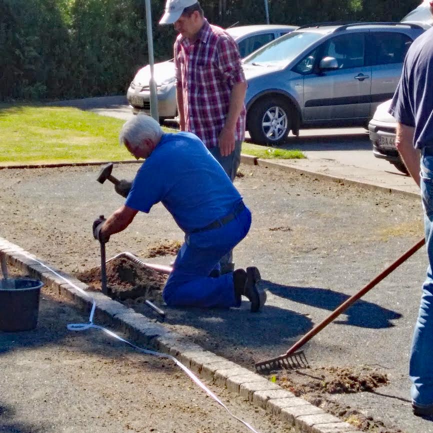 Petanquebanen gøres klar til sommersæsonen