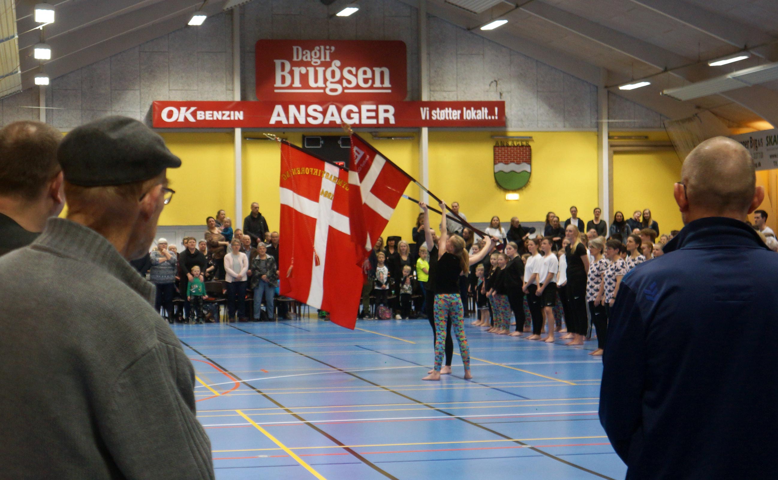Gymnastikopvisning i Skovlund-Ansager hallen