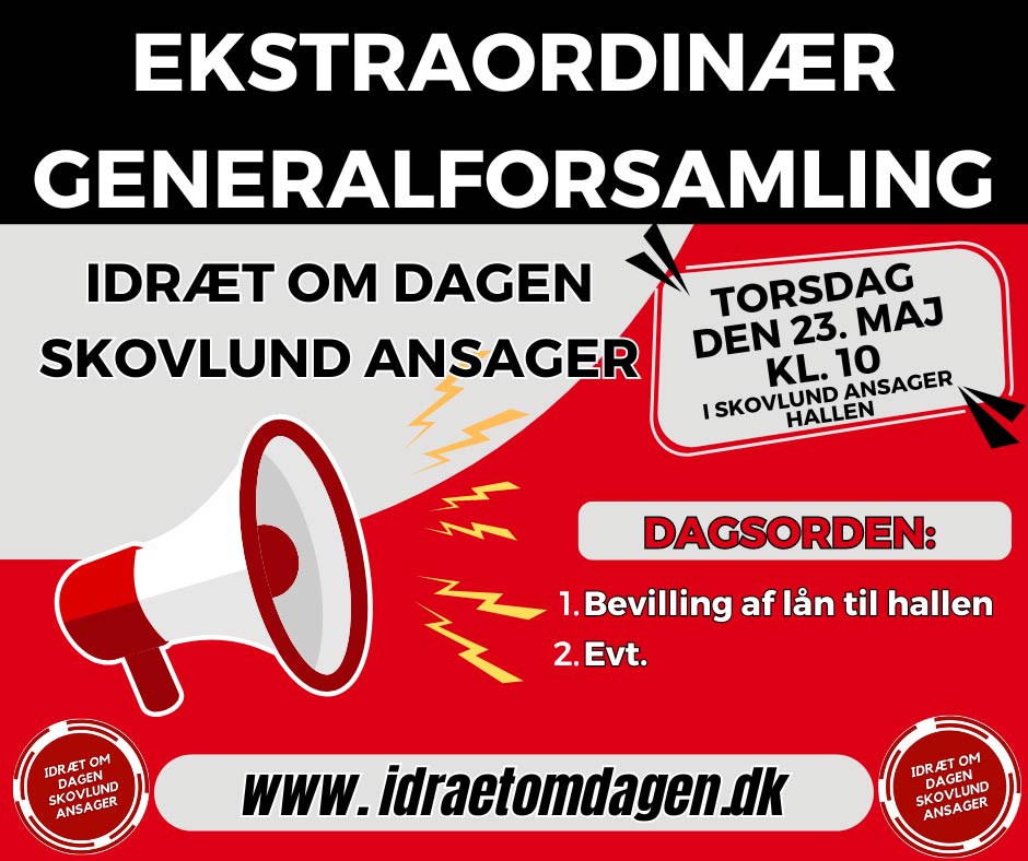 Indkaldelse til ekstraordinær generalforsamling