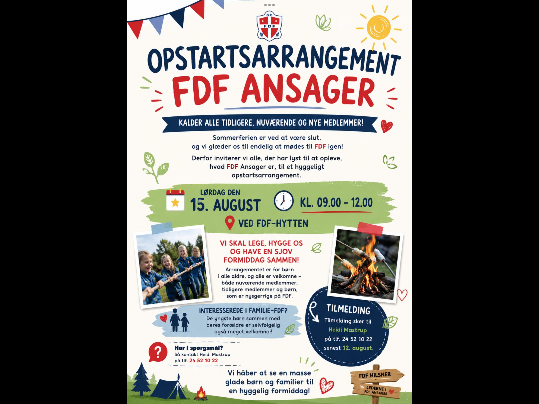 FDF Ansager inviterer til opstart