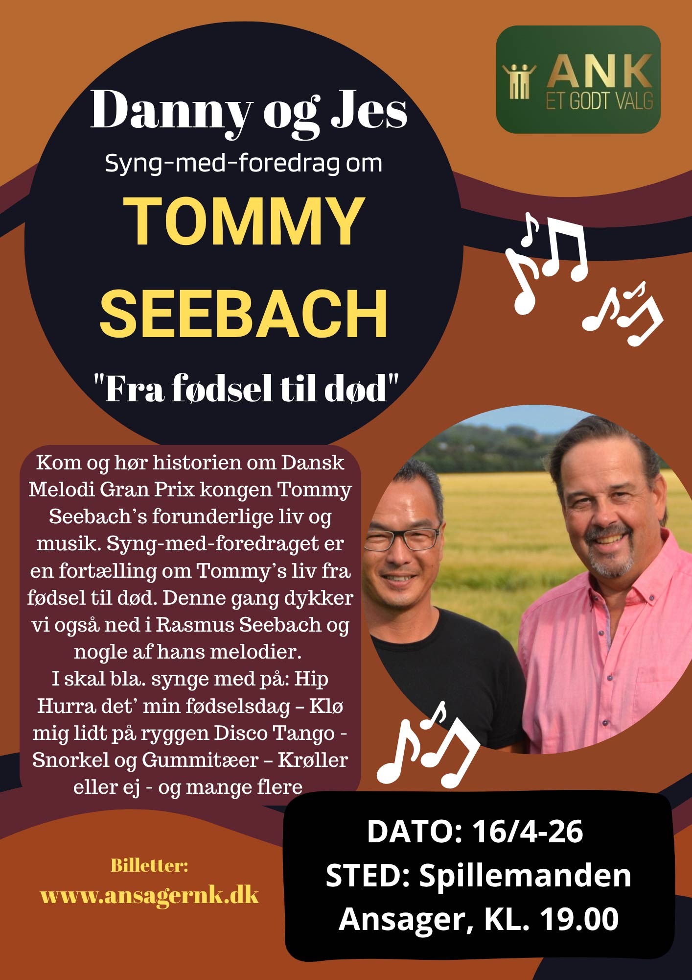 Tommy Seebach hyldes med sang og fortælling