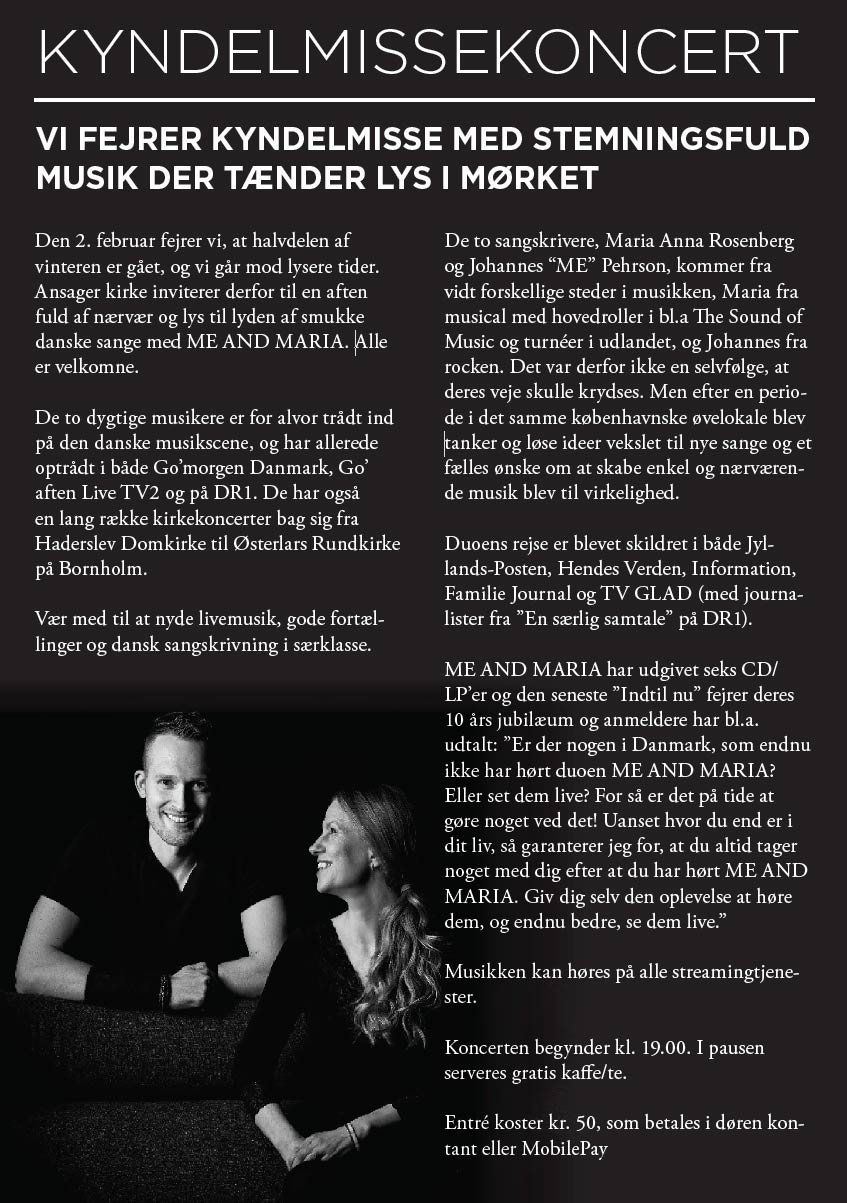 Kyndelmessekoncert i Ansager Kirke