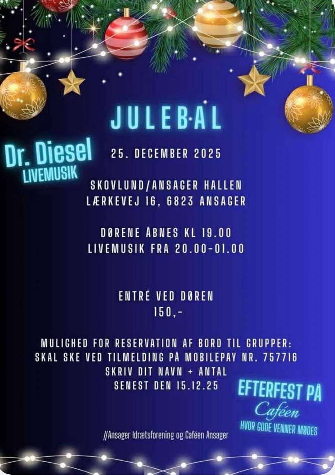 Julebal vender tilbage til Ansager
