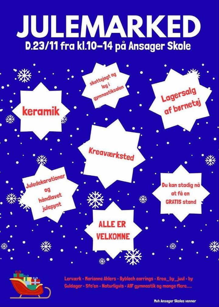 Julemarked på Ansager Skole