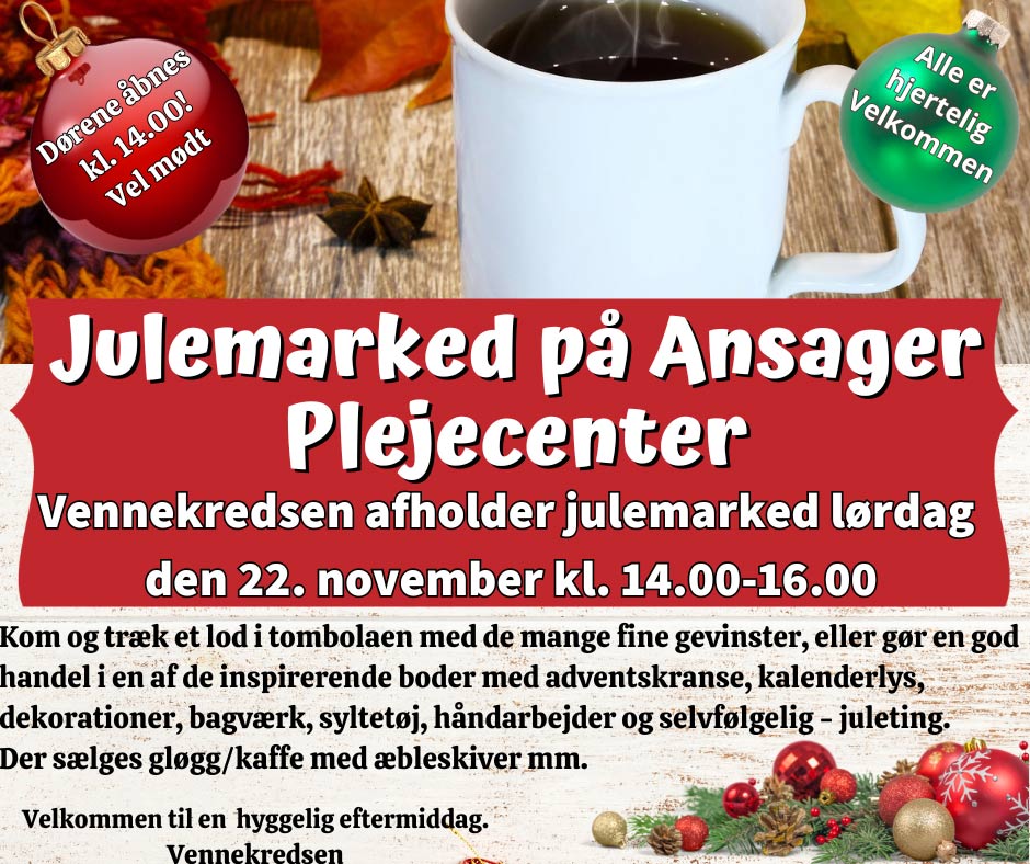 Julehygge og marked på Ansager Plejecenter