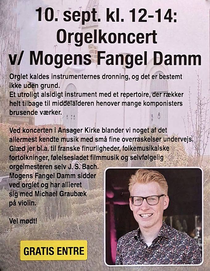 Orgelkoncert med Mogens Fangel Damm