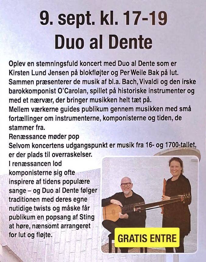 Musikalsk tidsrejse med Duo al Dente