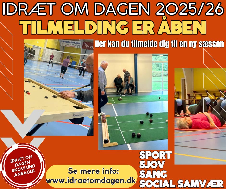 Torsdagsaktiviteter i Skovlund Ansager Hallen