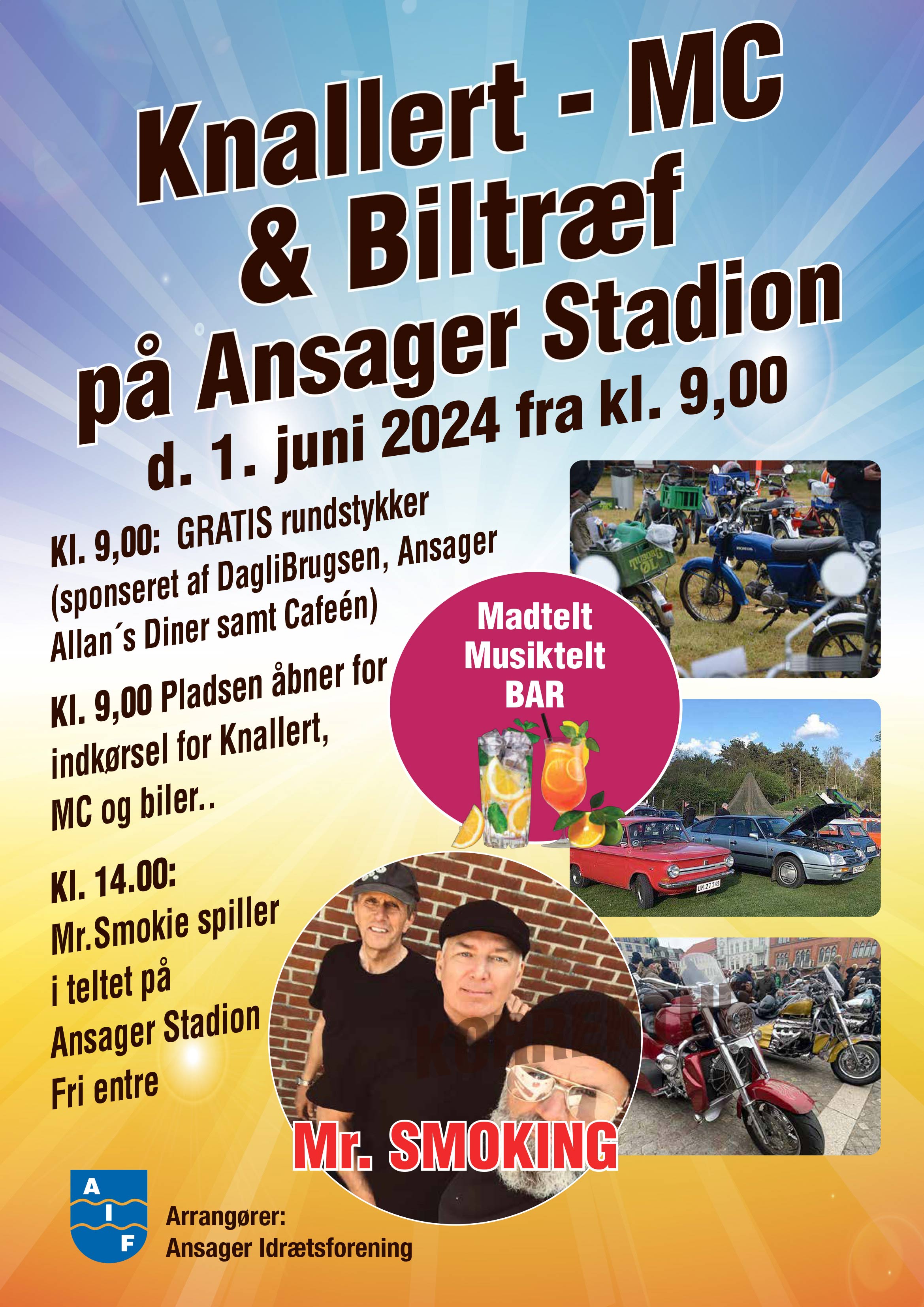 Knallert og biltræf i Ansager