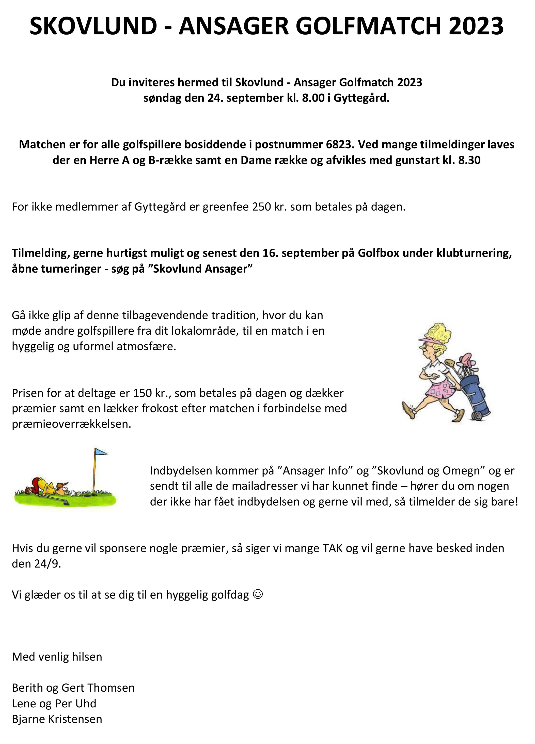 Skovlund-Ansager Golfmatch 2023