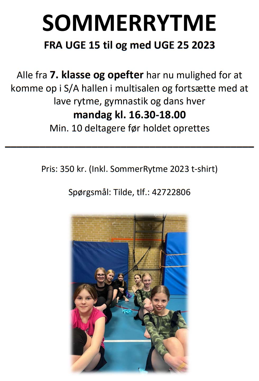 Sommerrytme 7. klasse og op