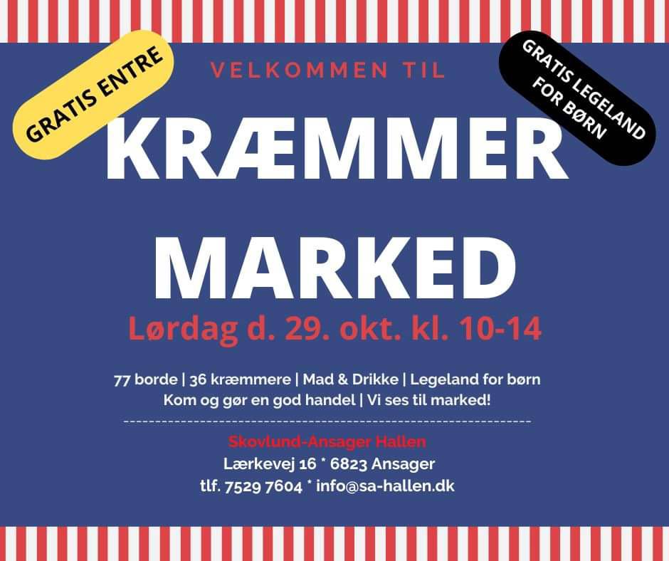 Kræmmermarked i hallen