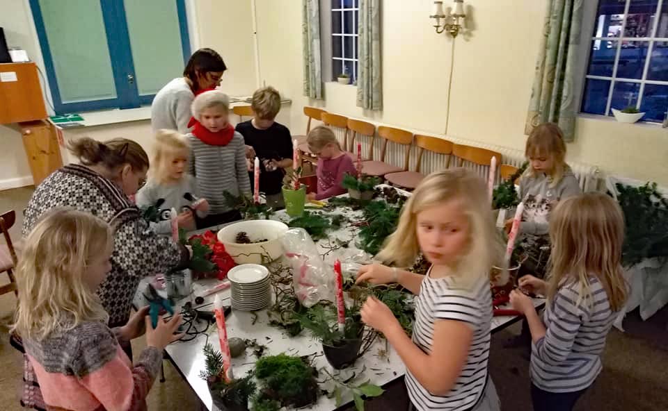 Der bliver julehygget i børneklubben