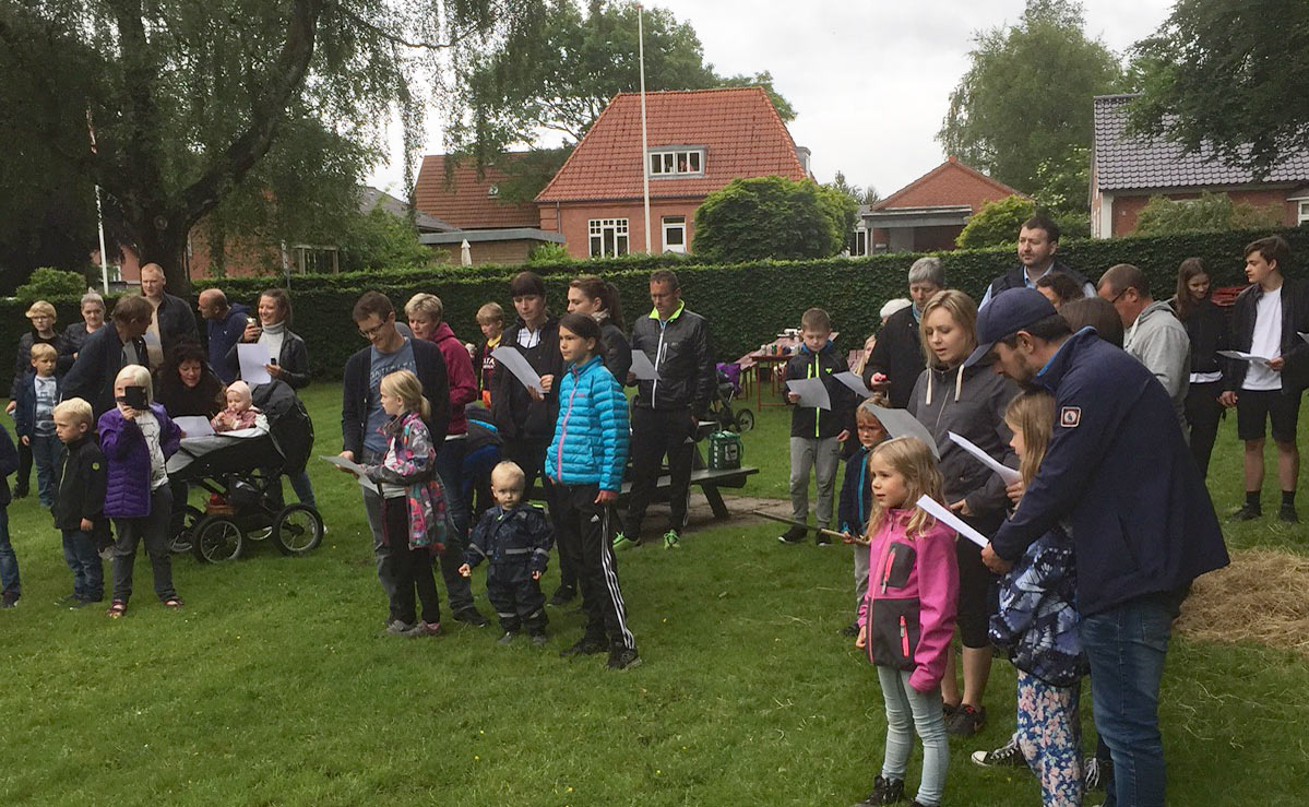 Sankthansaften i Ansager blev fejret i anlægget