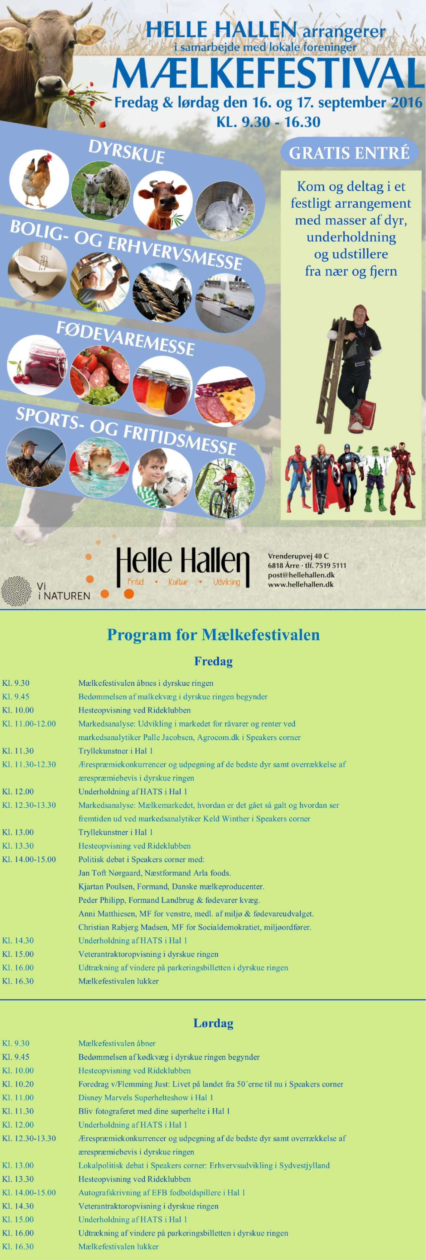 Oplev Mælkefestivalen og kom tæt på dyrene