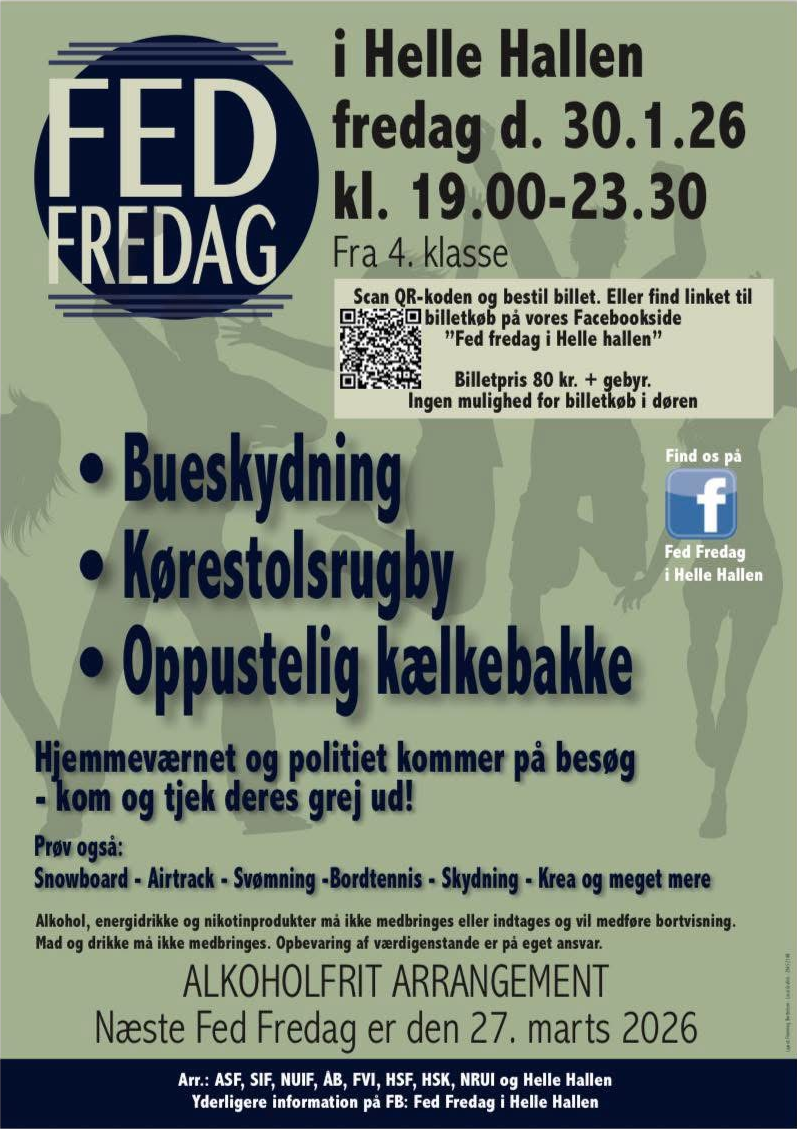 Fed Fredag i Helle Hallen