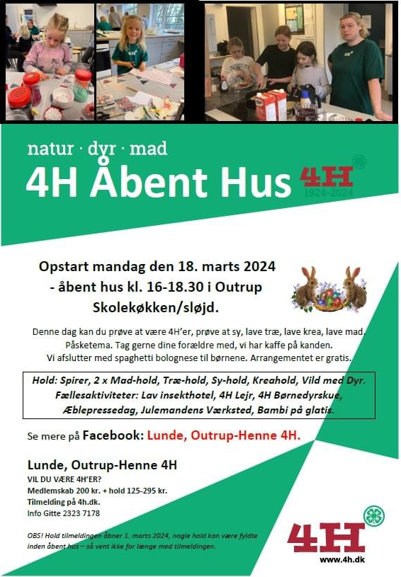 4 H- åben hus