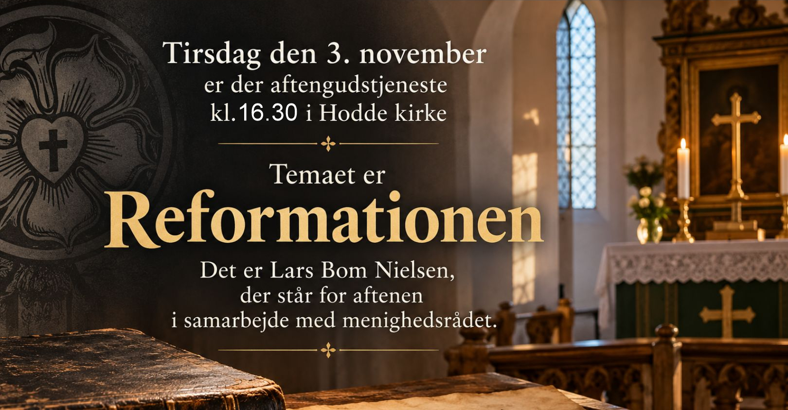 Fyraftensgudstjeneste med temaet Reformationen