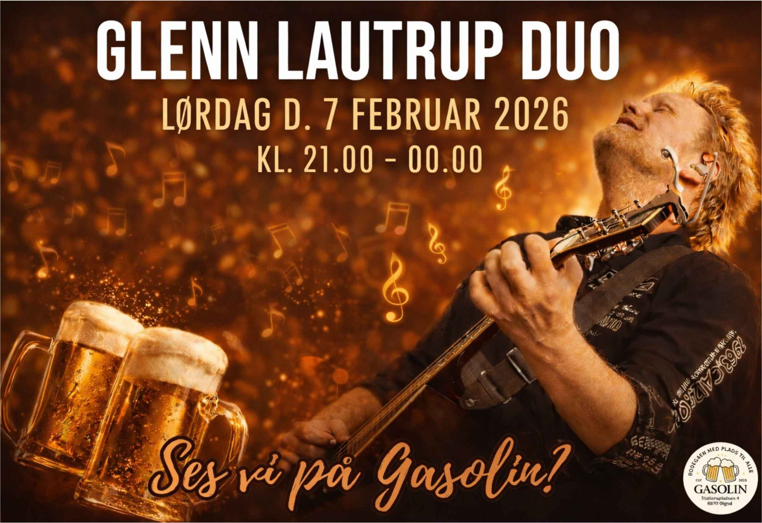 GLENN LAUTRUP DUO - Spiller på Gasolin