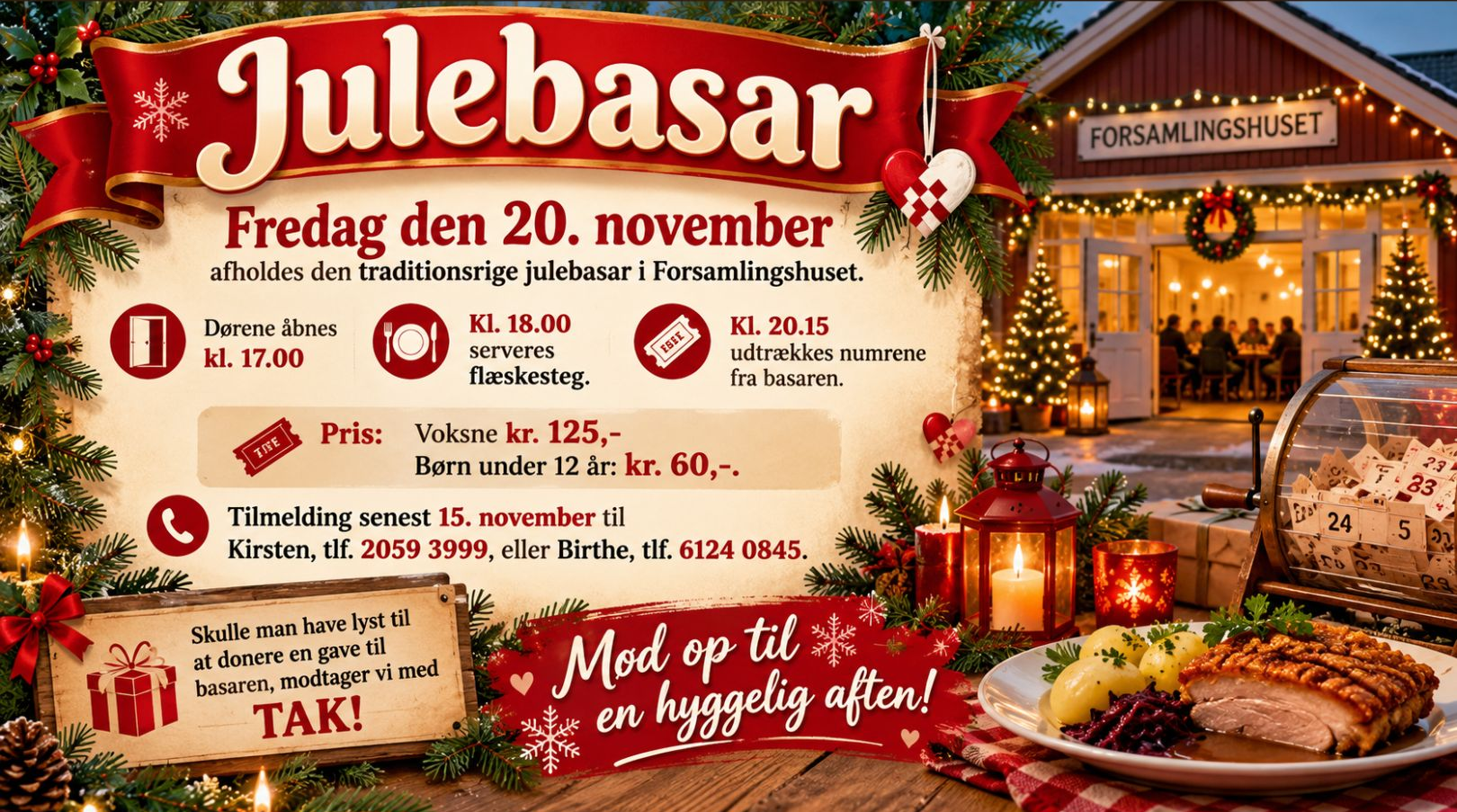 Julebasar i Strellev Forsamlingshus