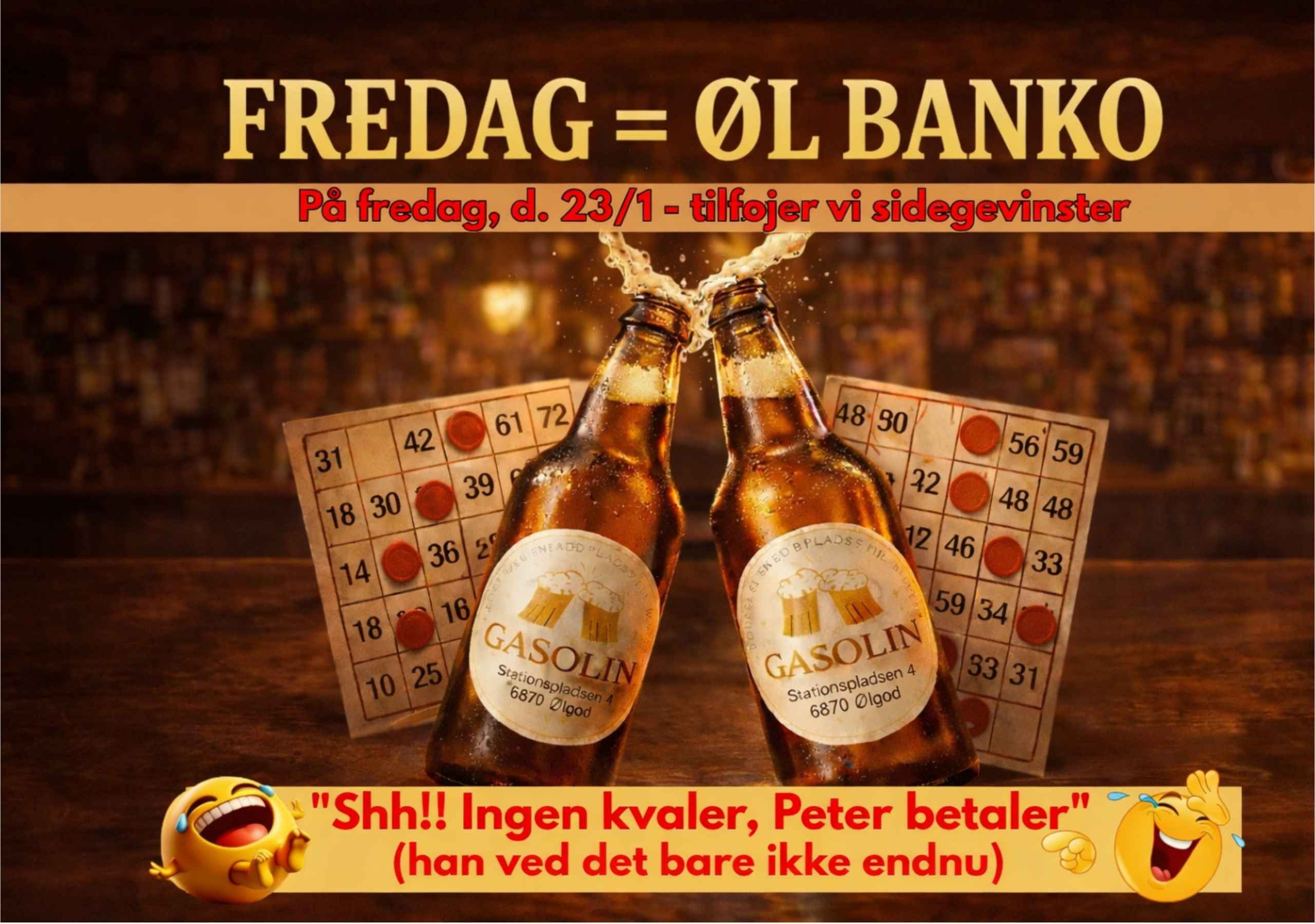 Fredag = øl banko i Ølgod
