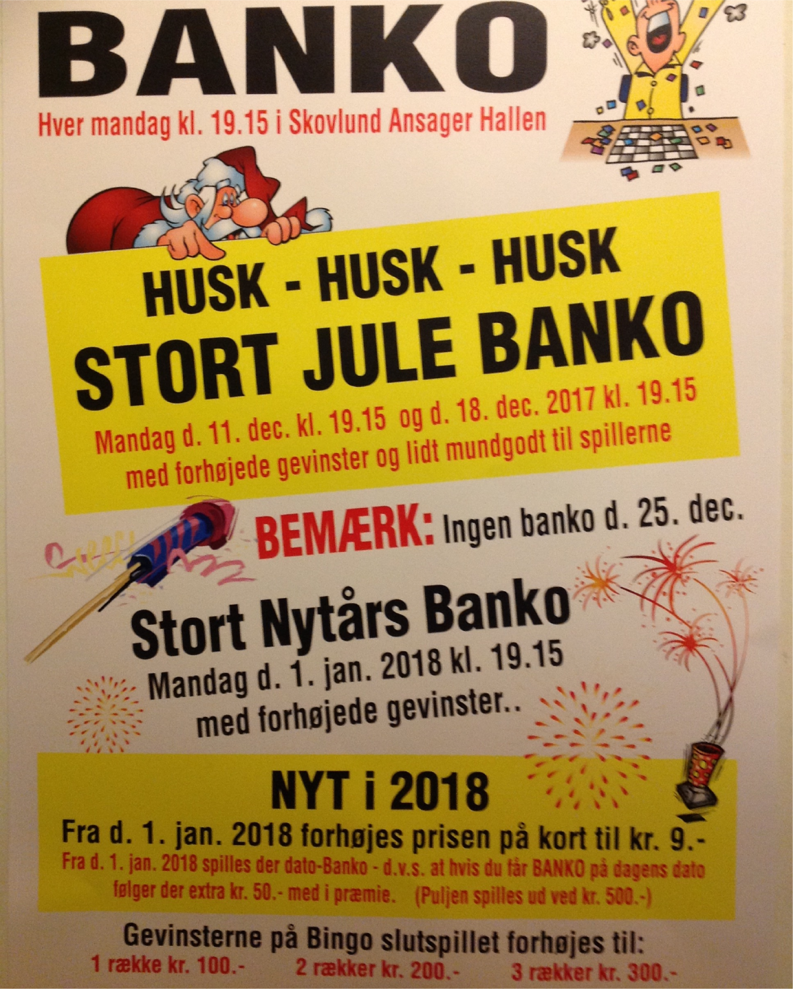 STORT JULE BANKO -se plakaten - klik her