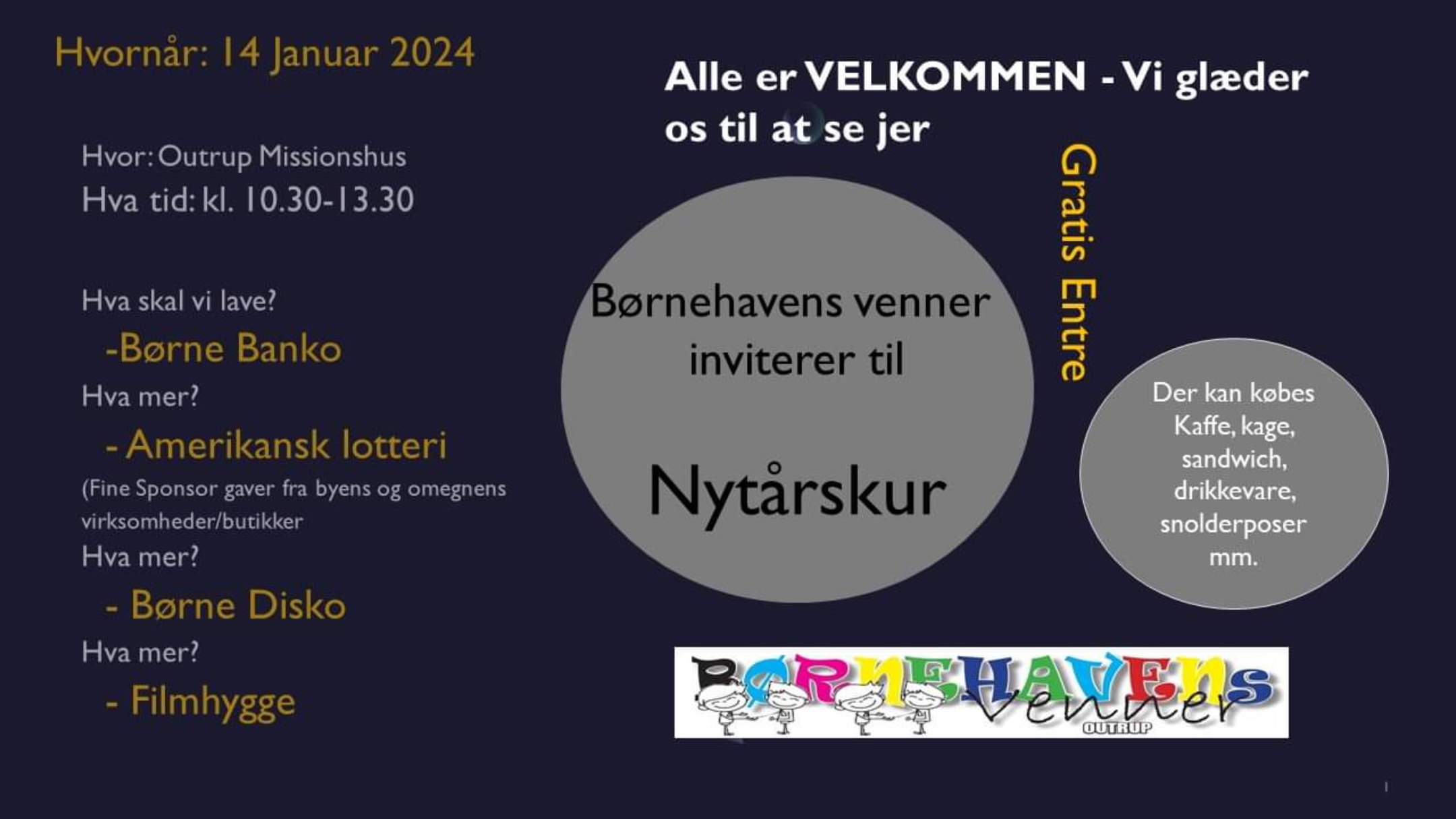 Nytårskur for børn og voksne, alle er velkommen
