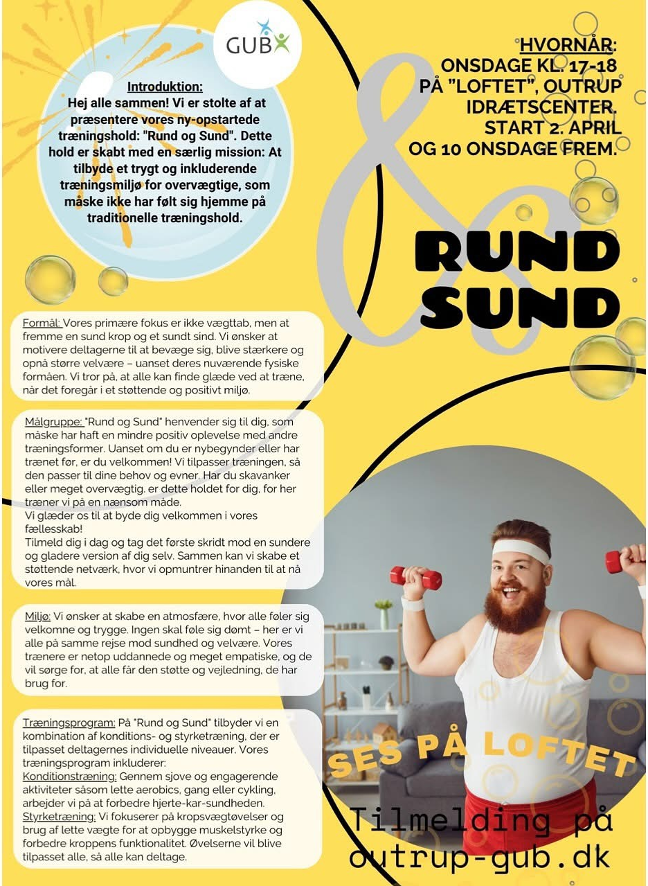 Nyt Træningshold: Rund og sund