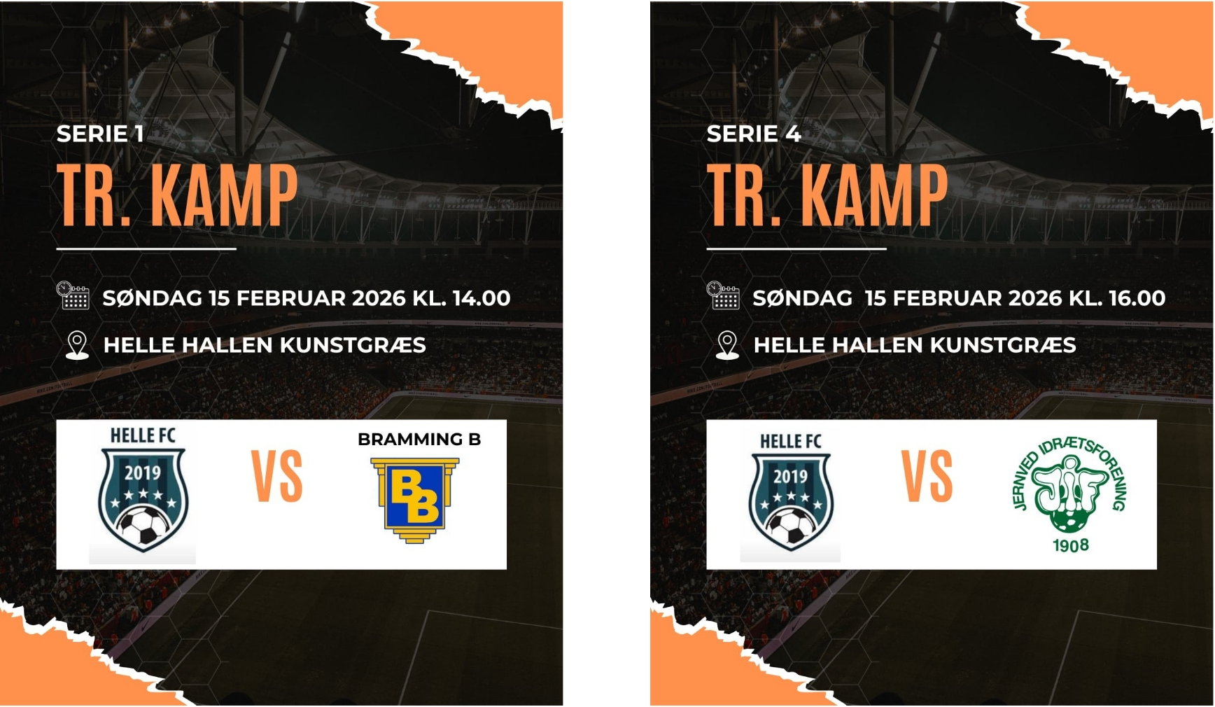 Træningskampe Helle FC Senior