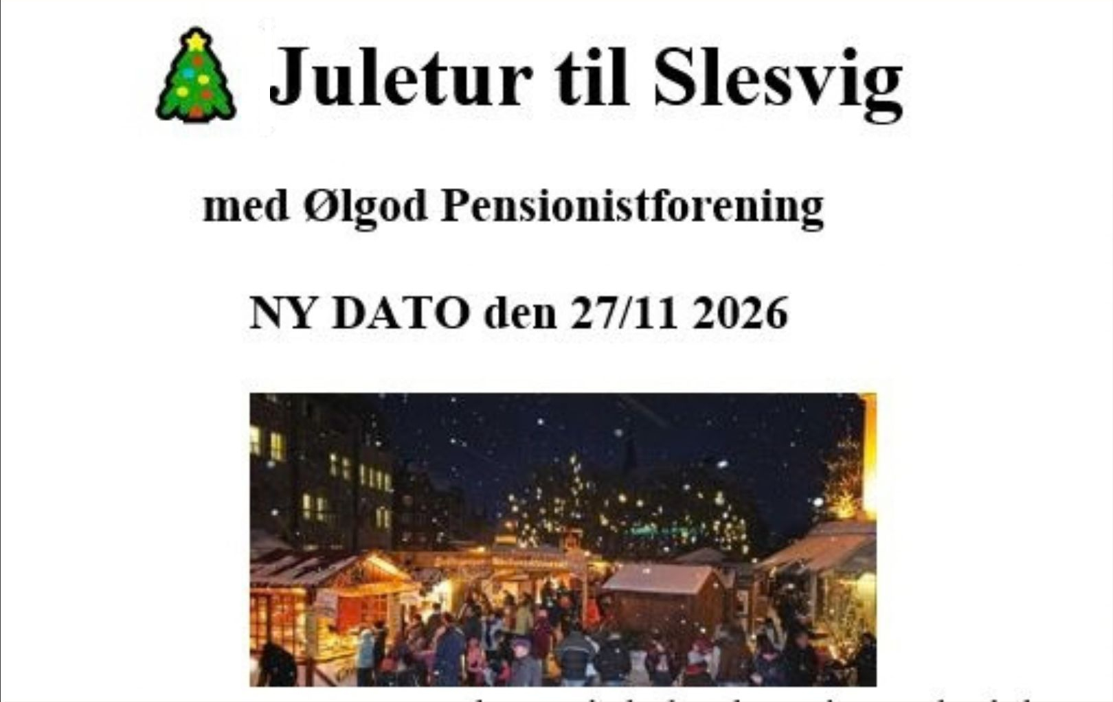 Juletur til Slesvig med Ølgod Pensionistforening
