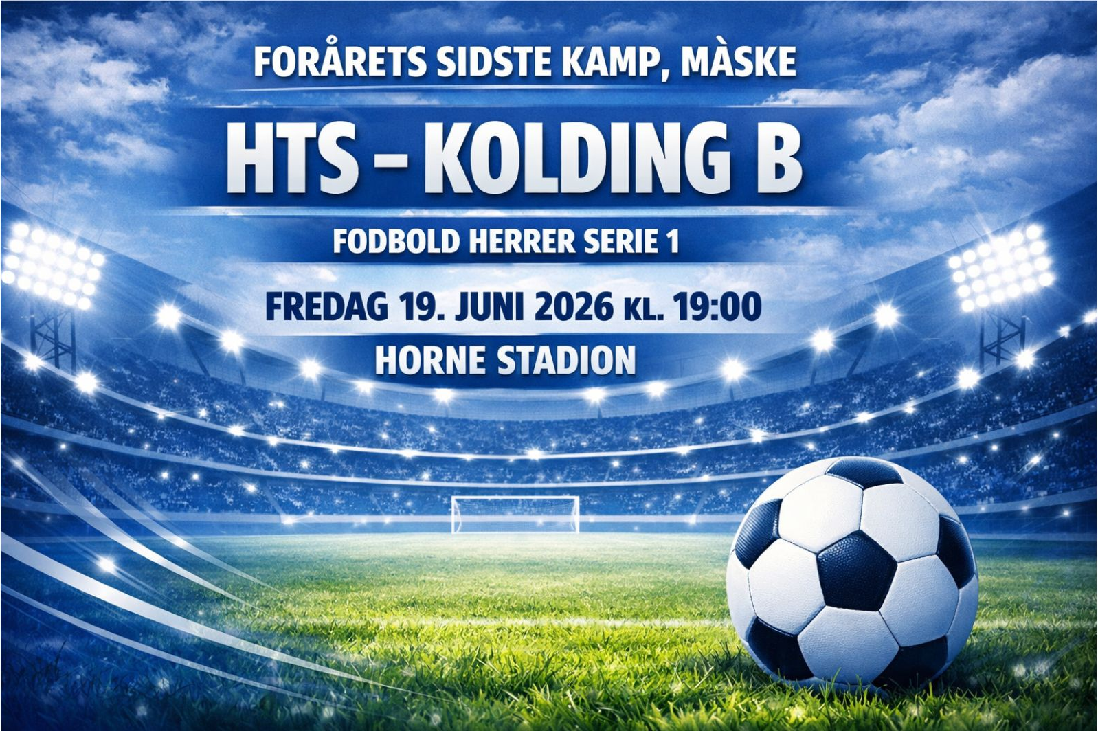 Fodbold Herrer Serie 1 - HTS møder Kolding B