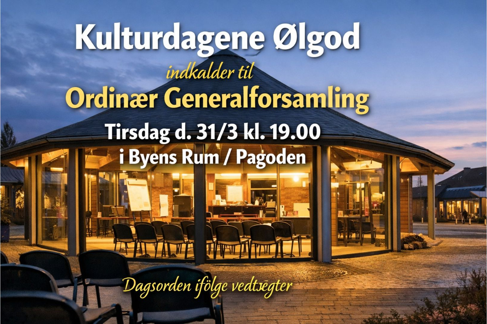 Kulturdagene Ølgod indkalder til ordinær generalforsamling