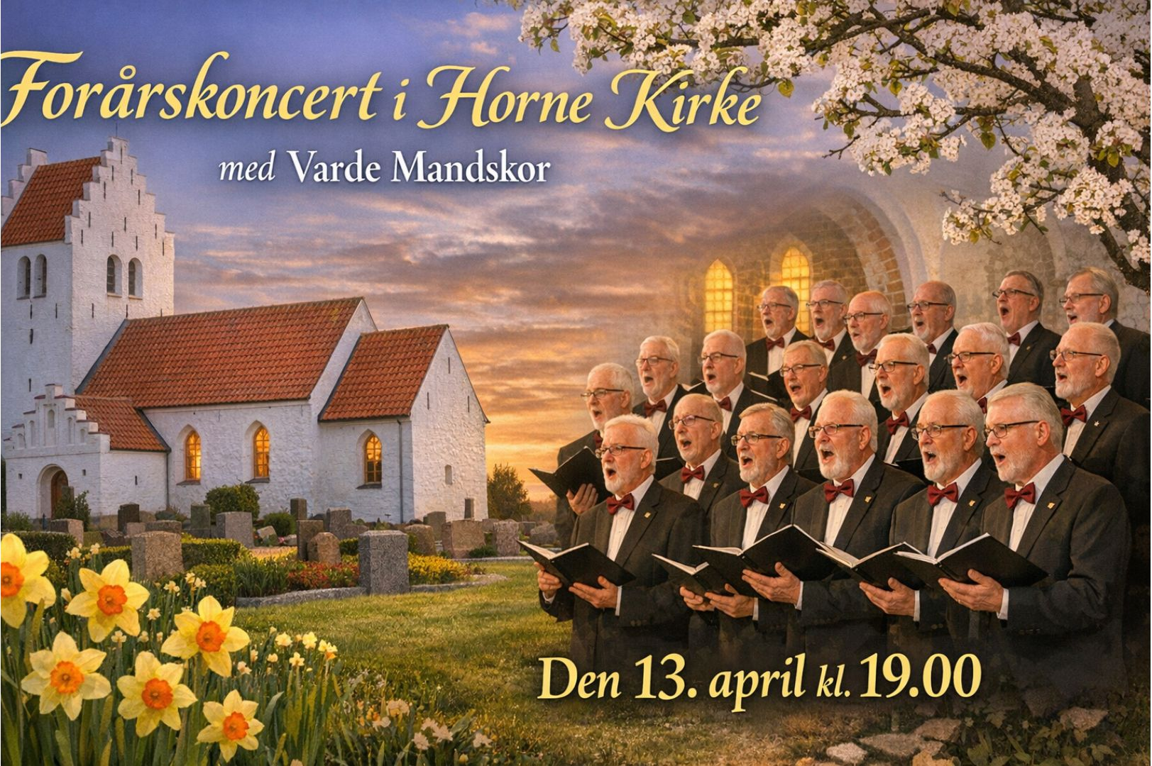 Forårskoncert med Varde Mandskor.