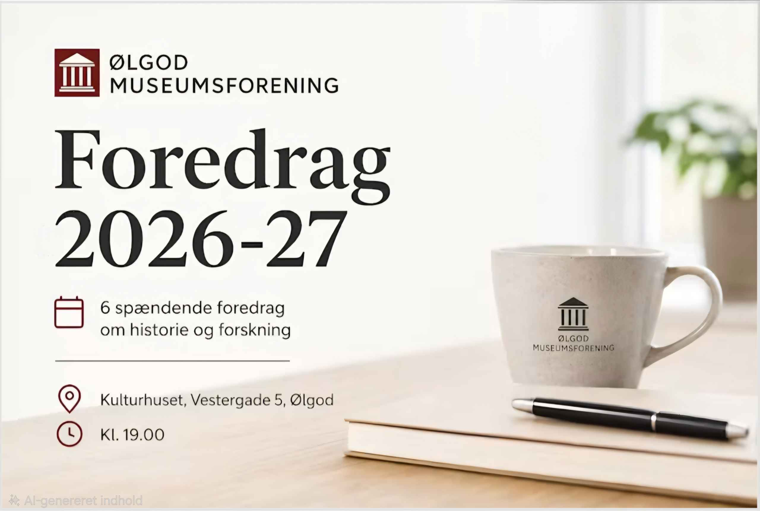 Foredrag med historiker Jens-Peter Fage Madsen med foredraget ”Danmarkshistoriens største skibsforlis.