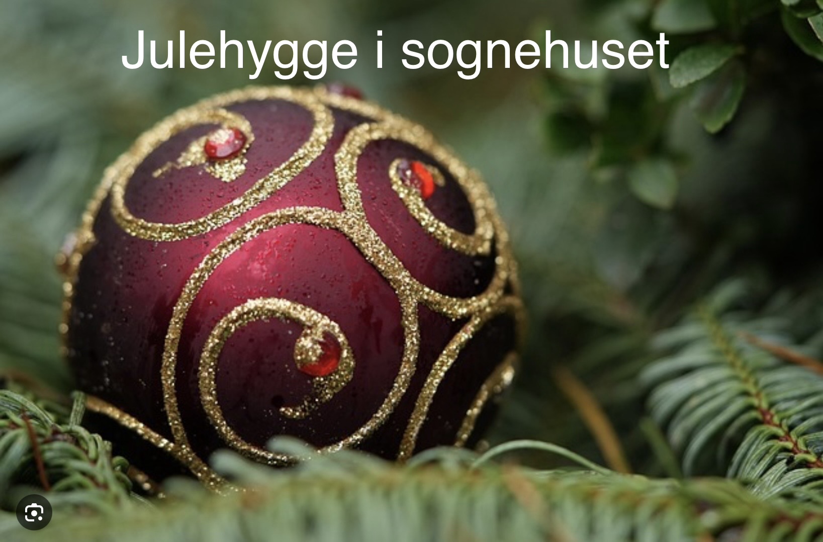 Tirsdagsmøde/Julehygge i sognehuset den 1/12 kl. 10.00