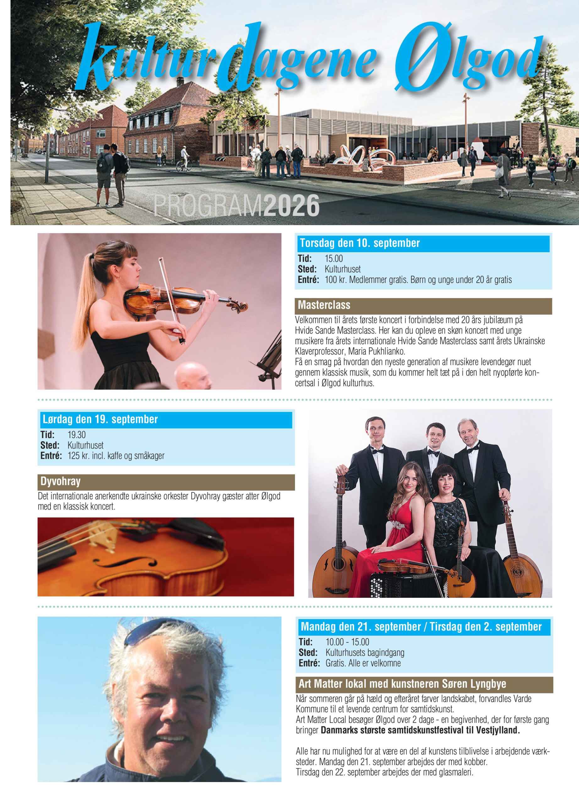 Arrangement i Ølgod Kulturdage i dag