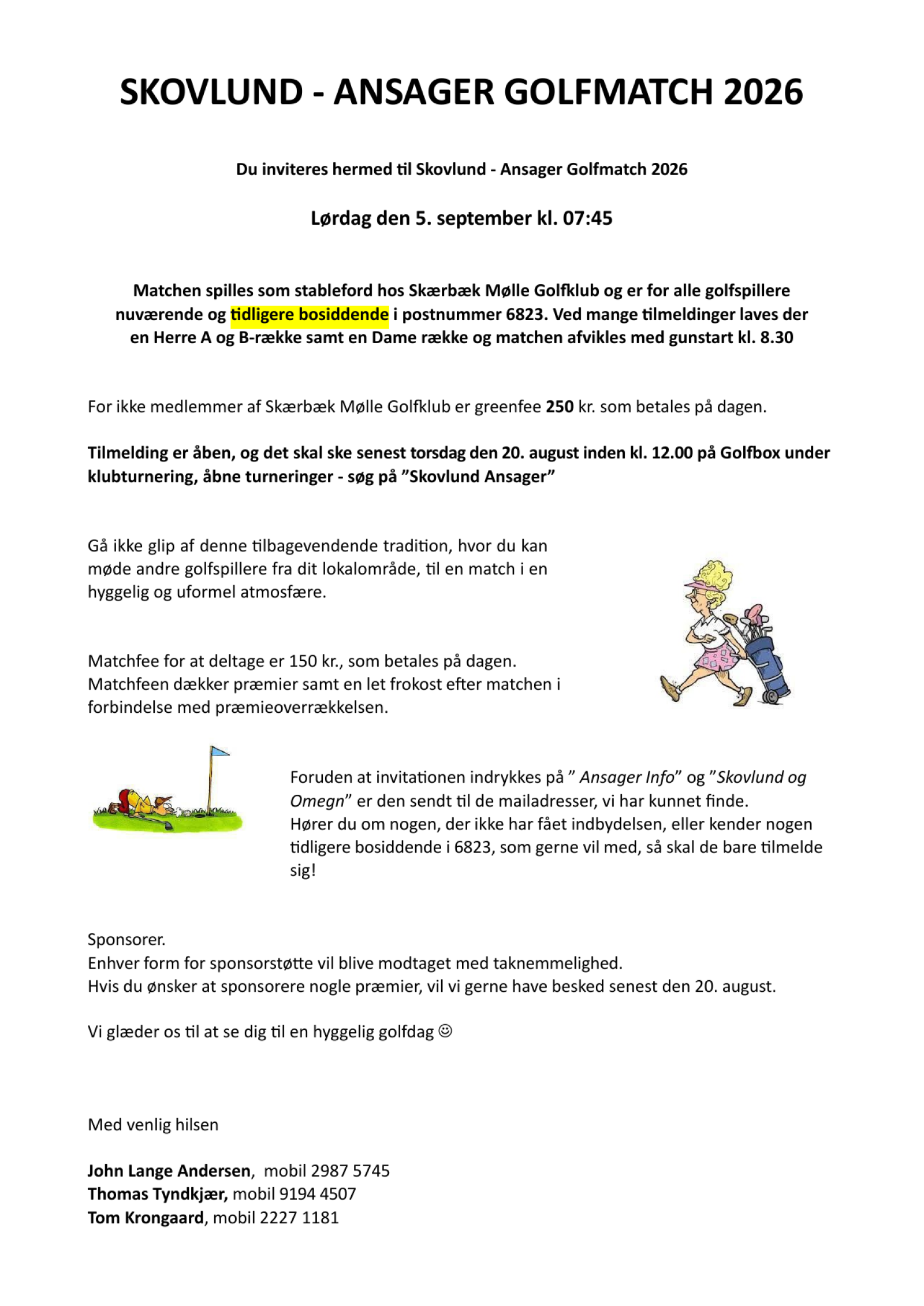 Skovlund - Ansager Golfmatch