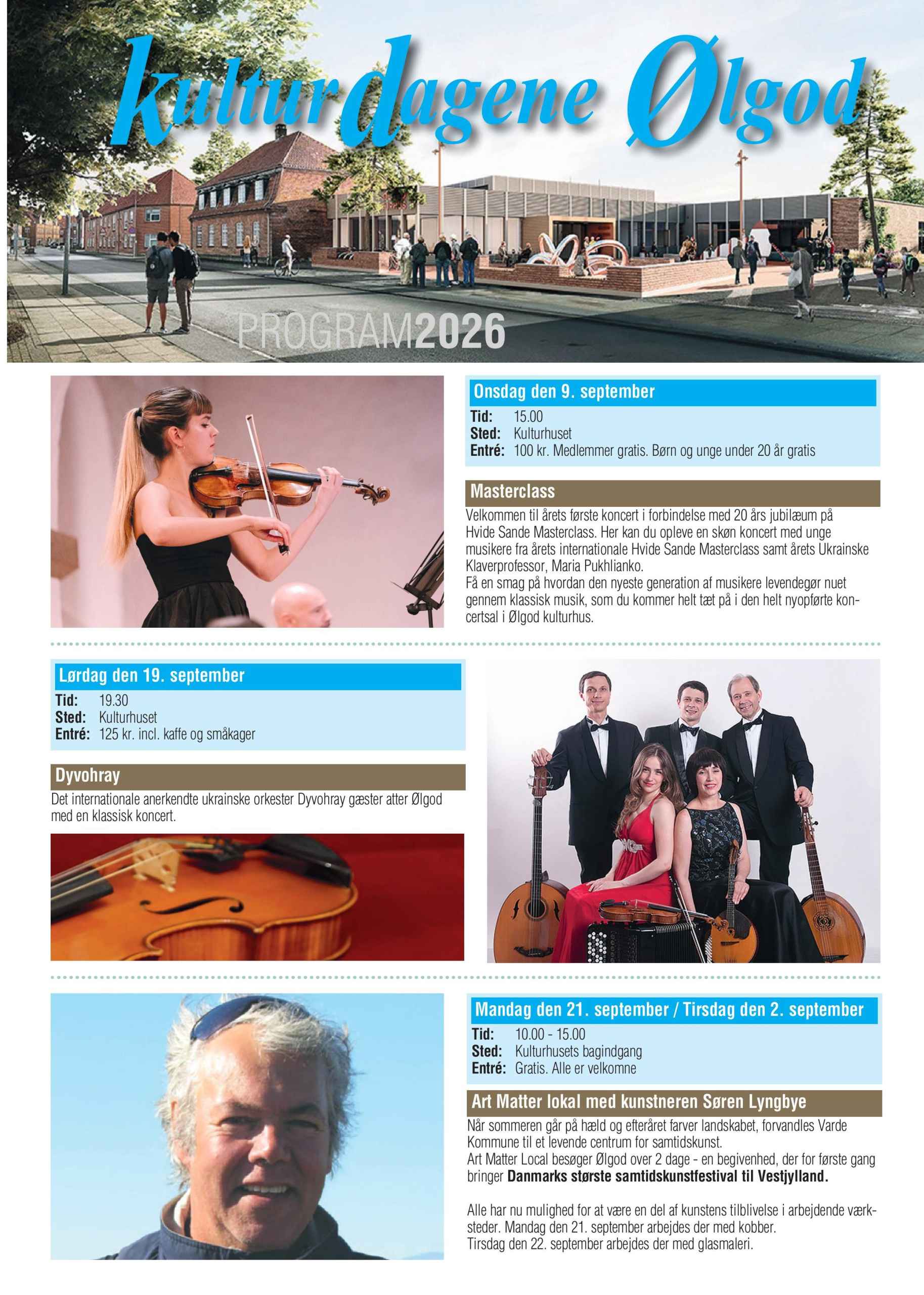 Det internationale anerkendte ukrainske orkester Dyvohray gæster atter Ølgod med en klassisk koncert