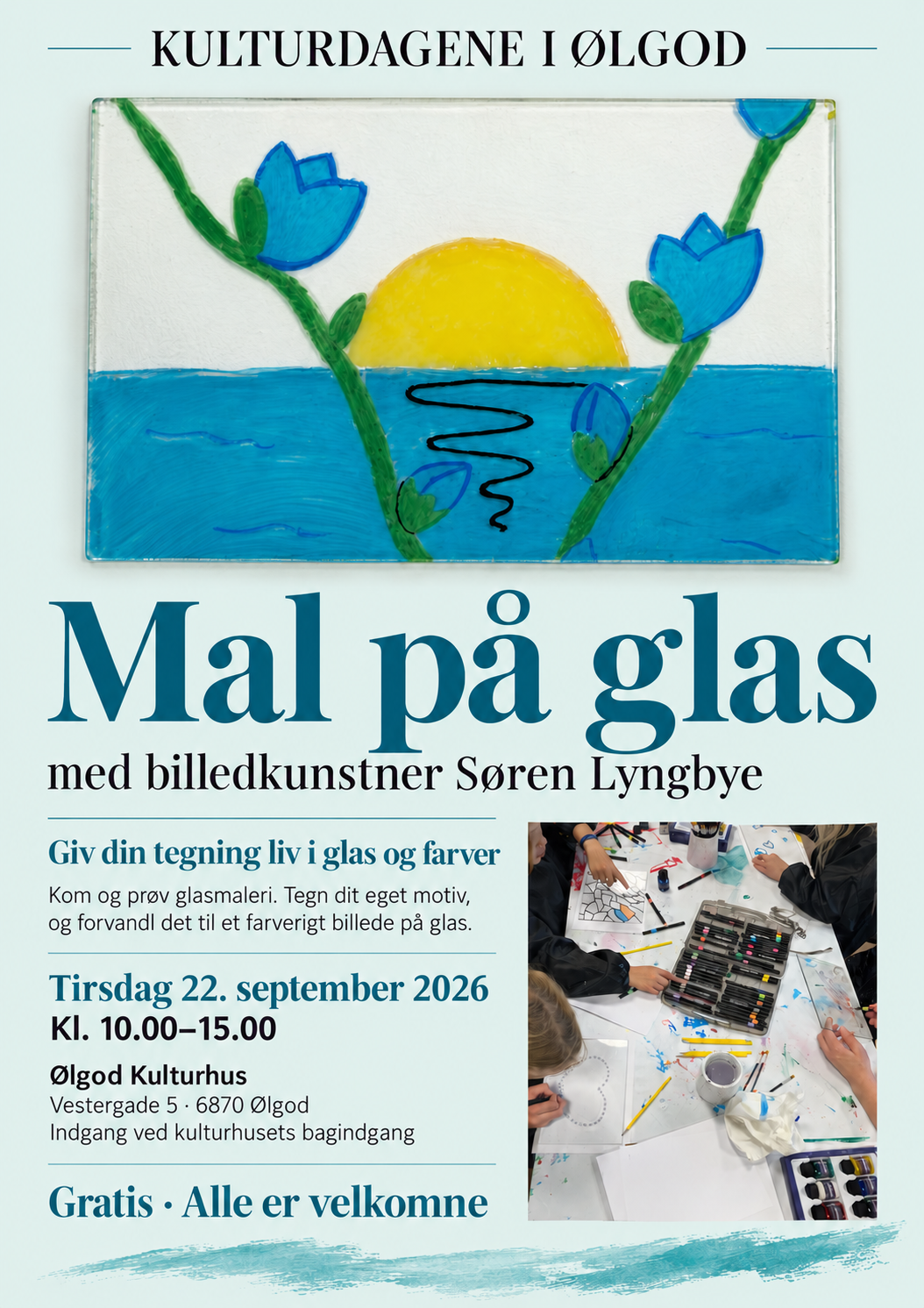 Tegninger får liv i glas