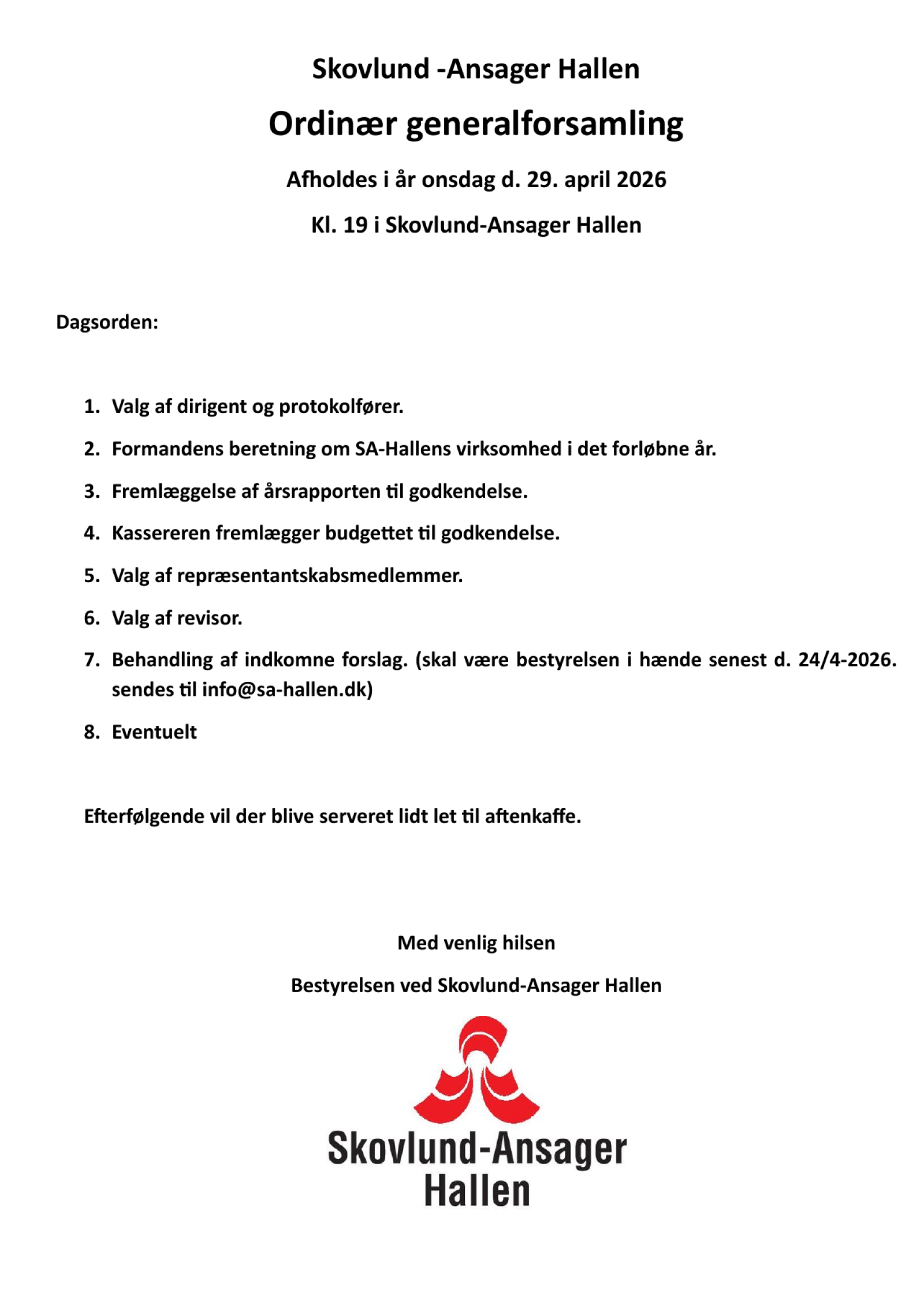 Skovlund-Ansager hallen